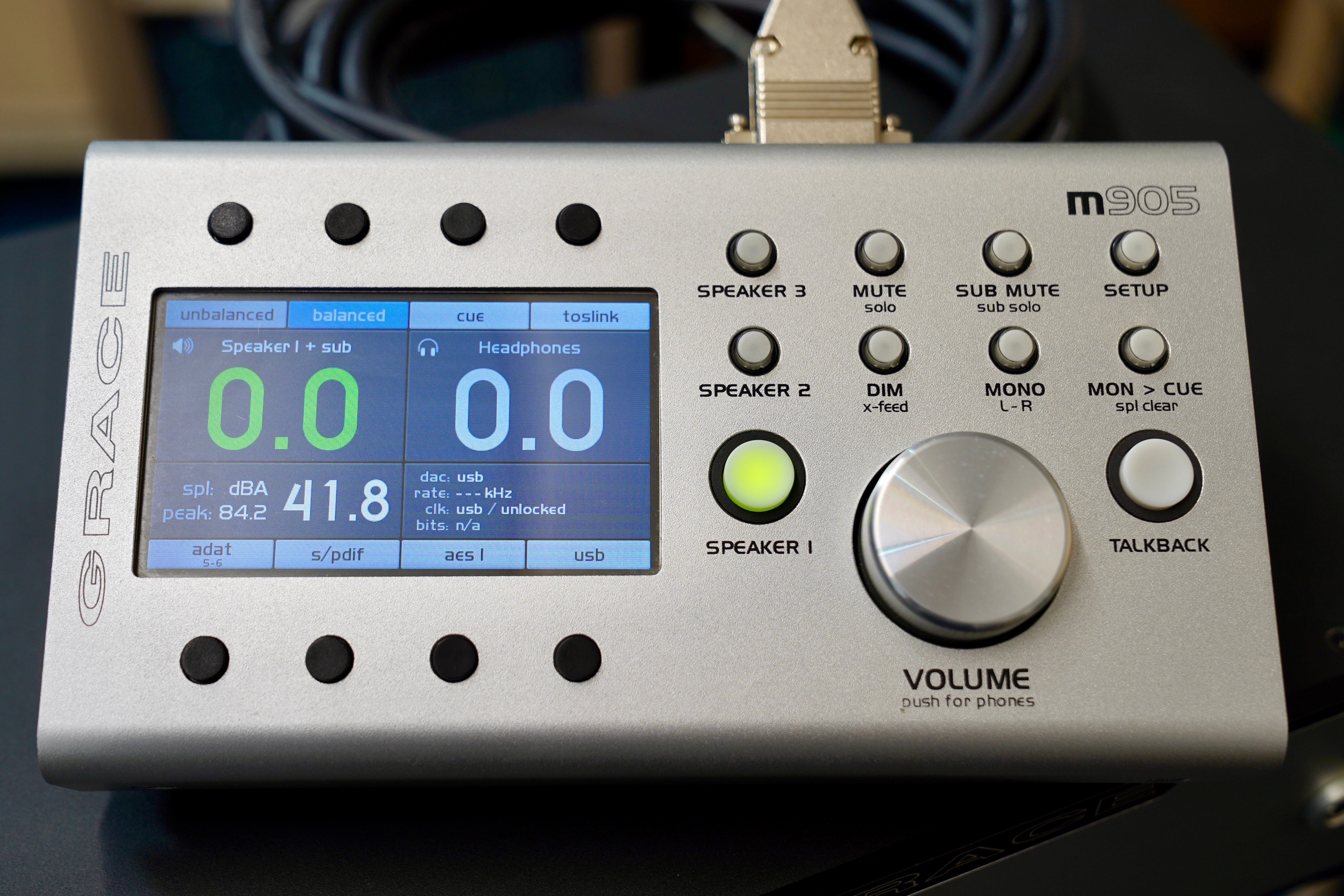 Grace Design M905 Analog/Digital Reference Monitor Controller