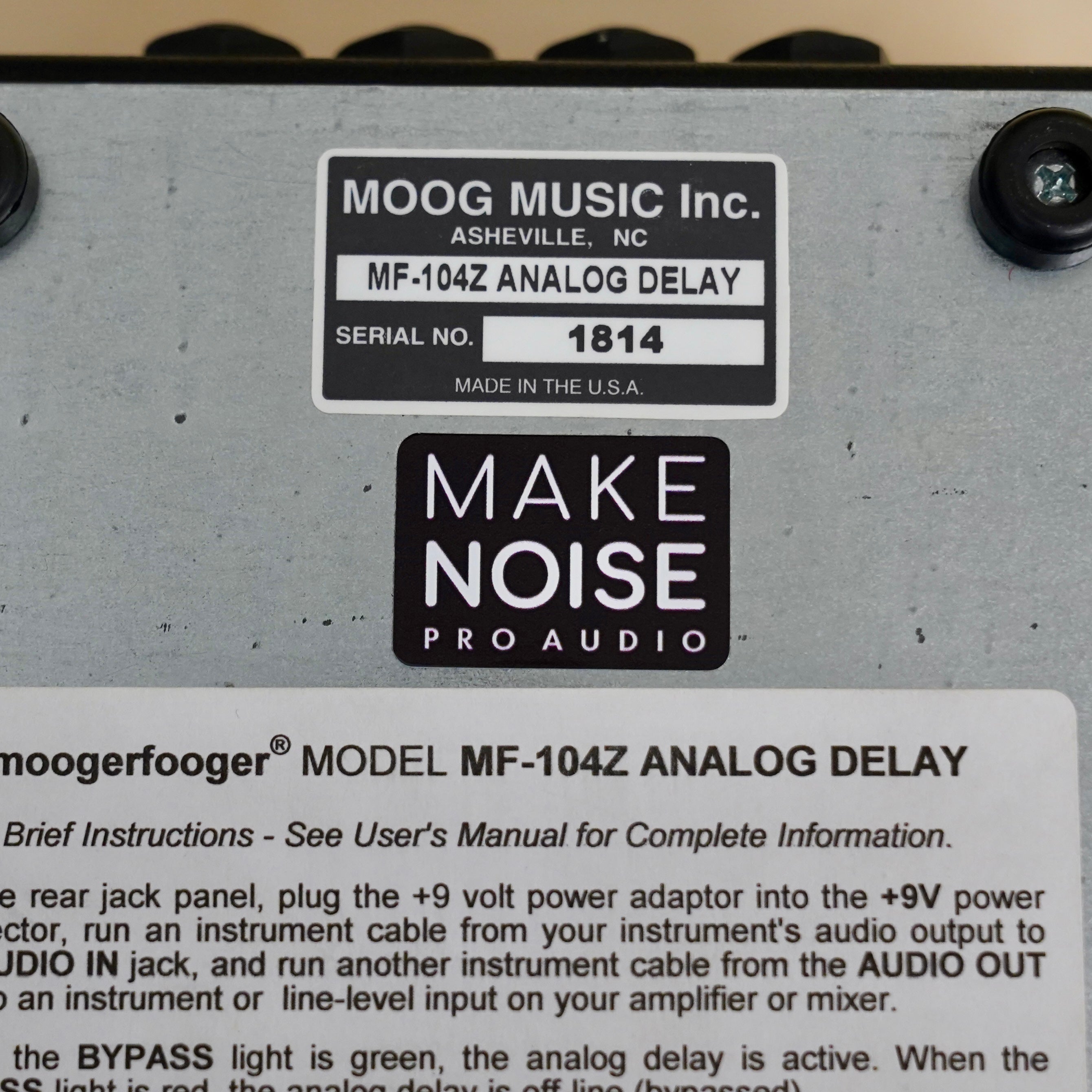 Moog Moogerfooger MF-104Z Analog Delay