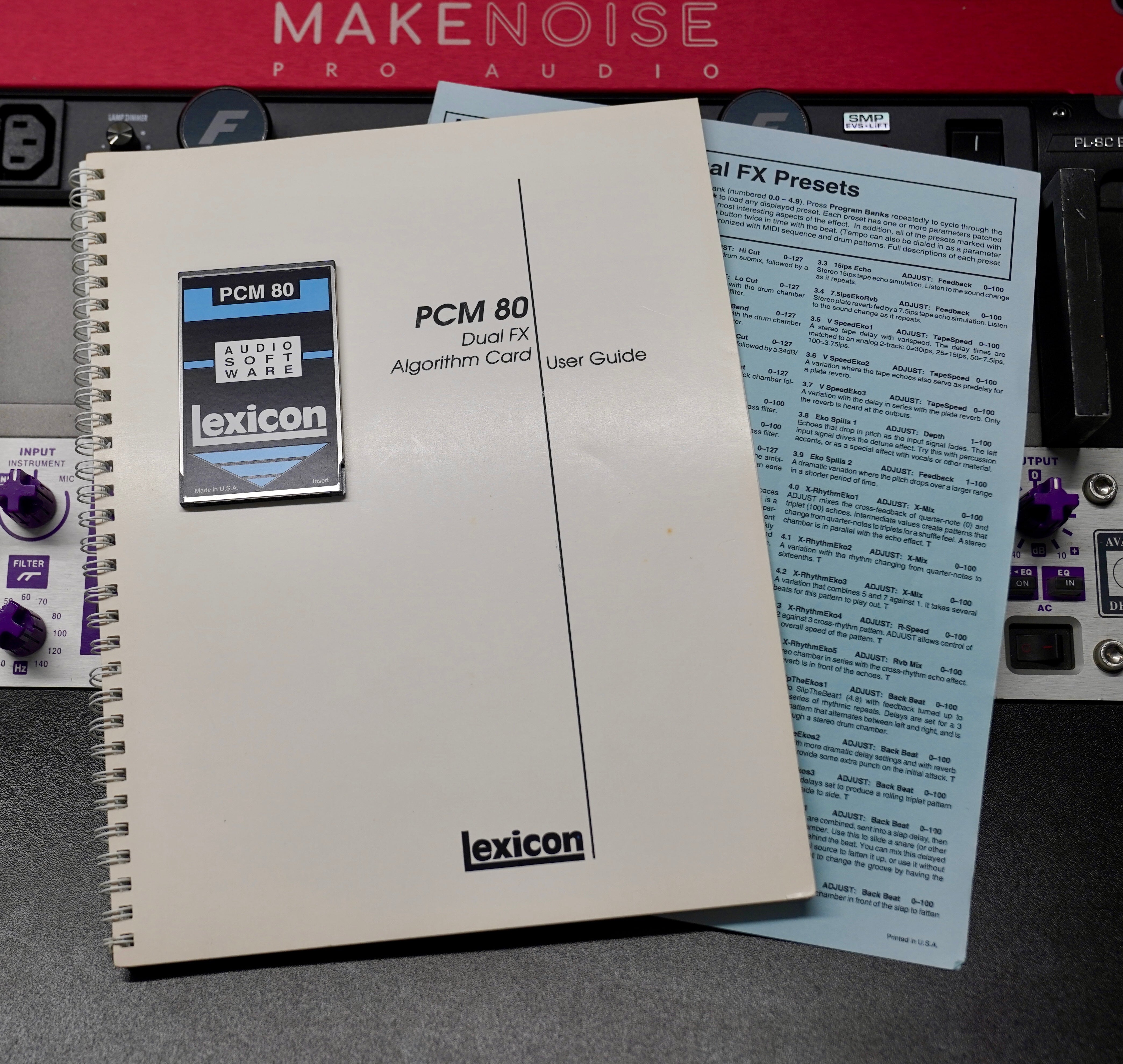 Lexicon PCM80 Dual FX V1.0 Algorithm Card