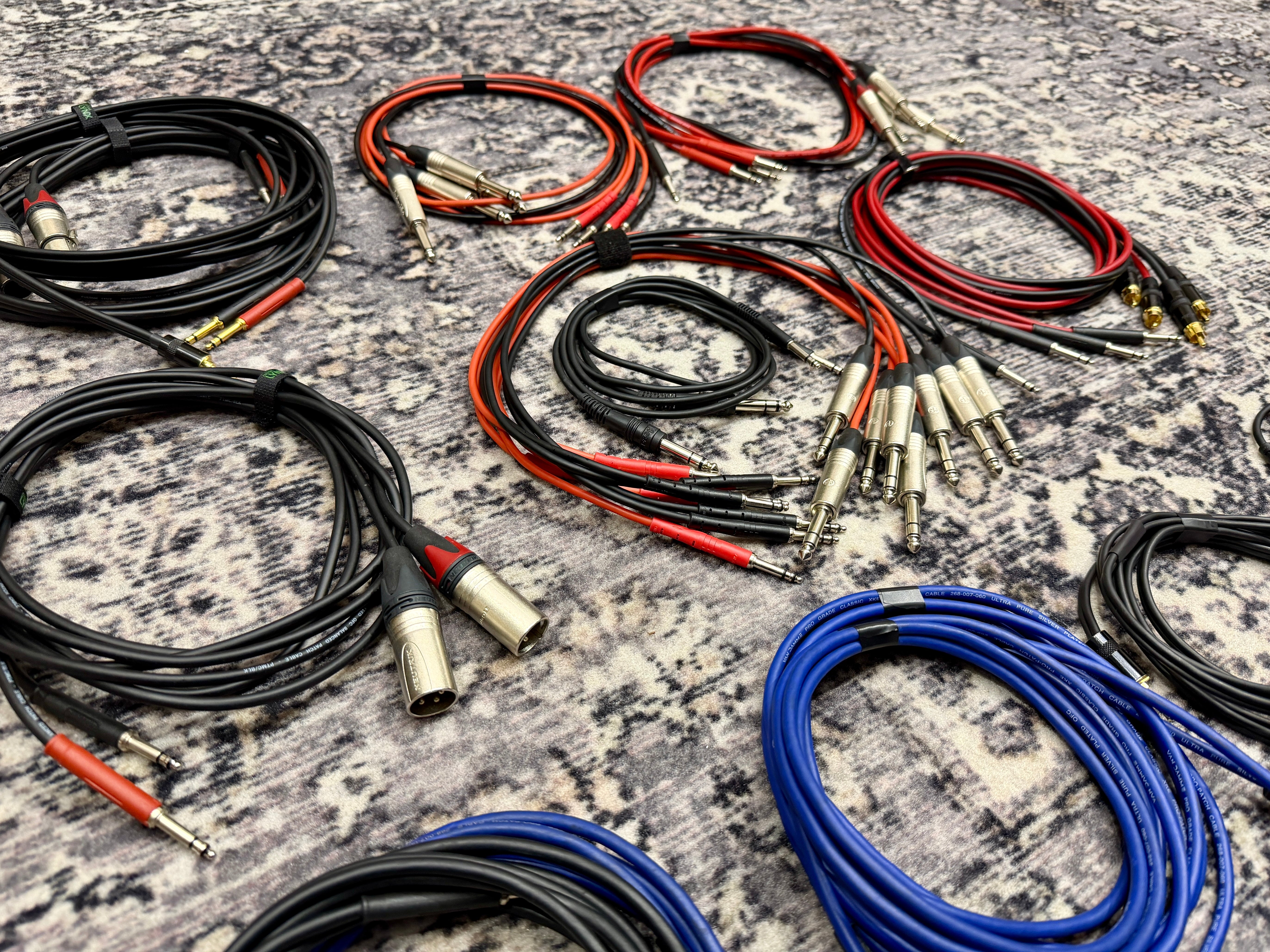 Bantam Cable Lot (TT, TRS, XLR, RCA etc)