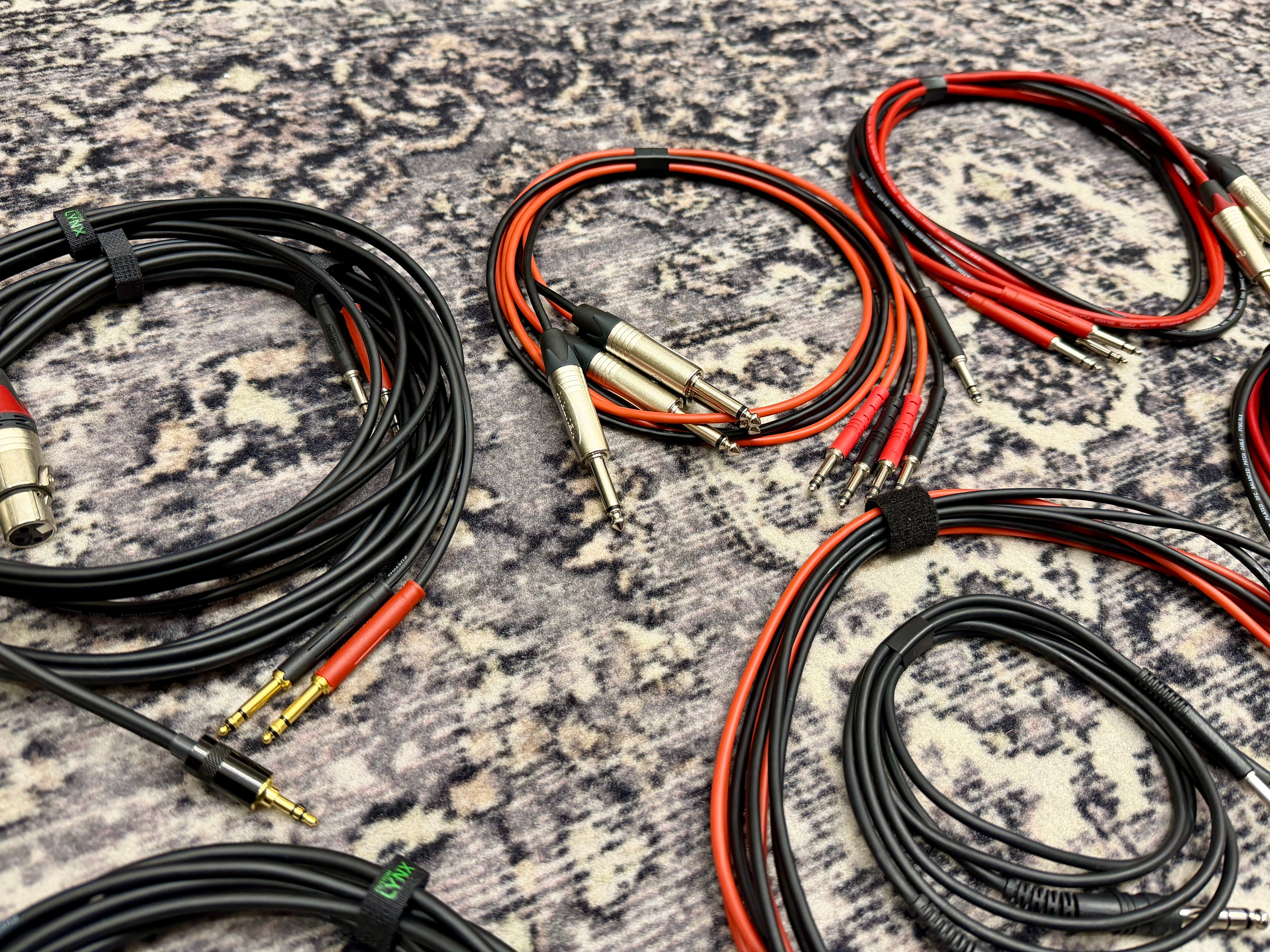 Bantam Cable Lot (TT, TRS, XLR, RCA etc)
