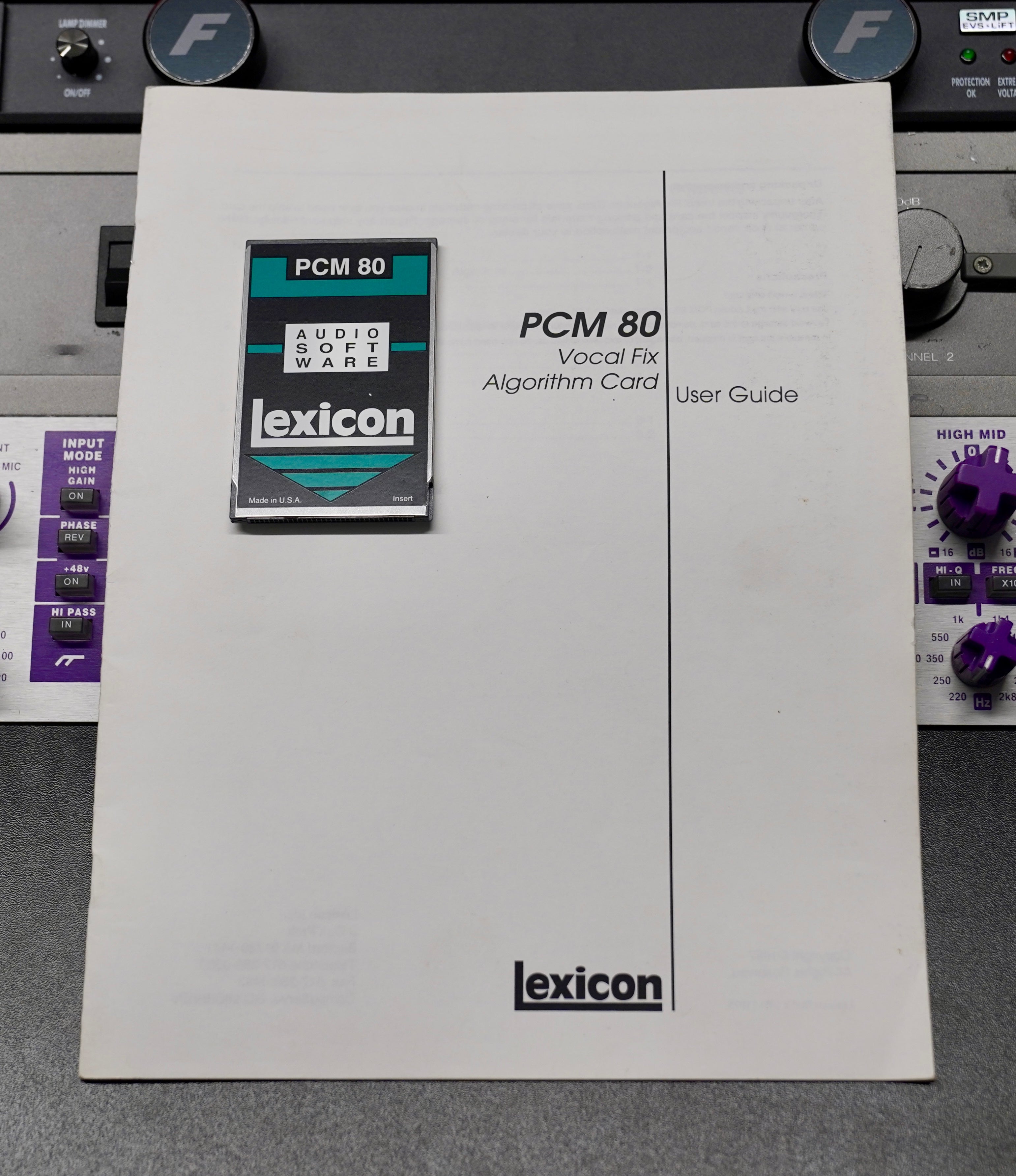 Lexicon PCM80 Vocal Fix Algorithm Card