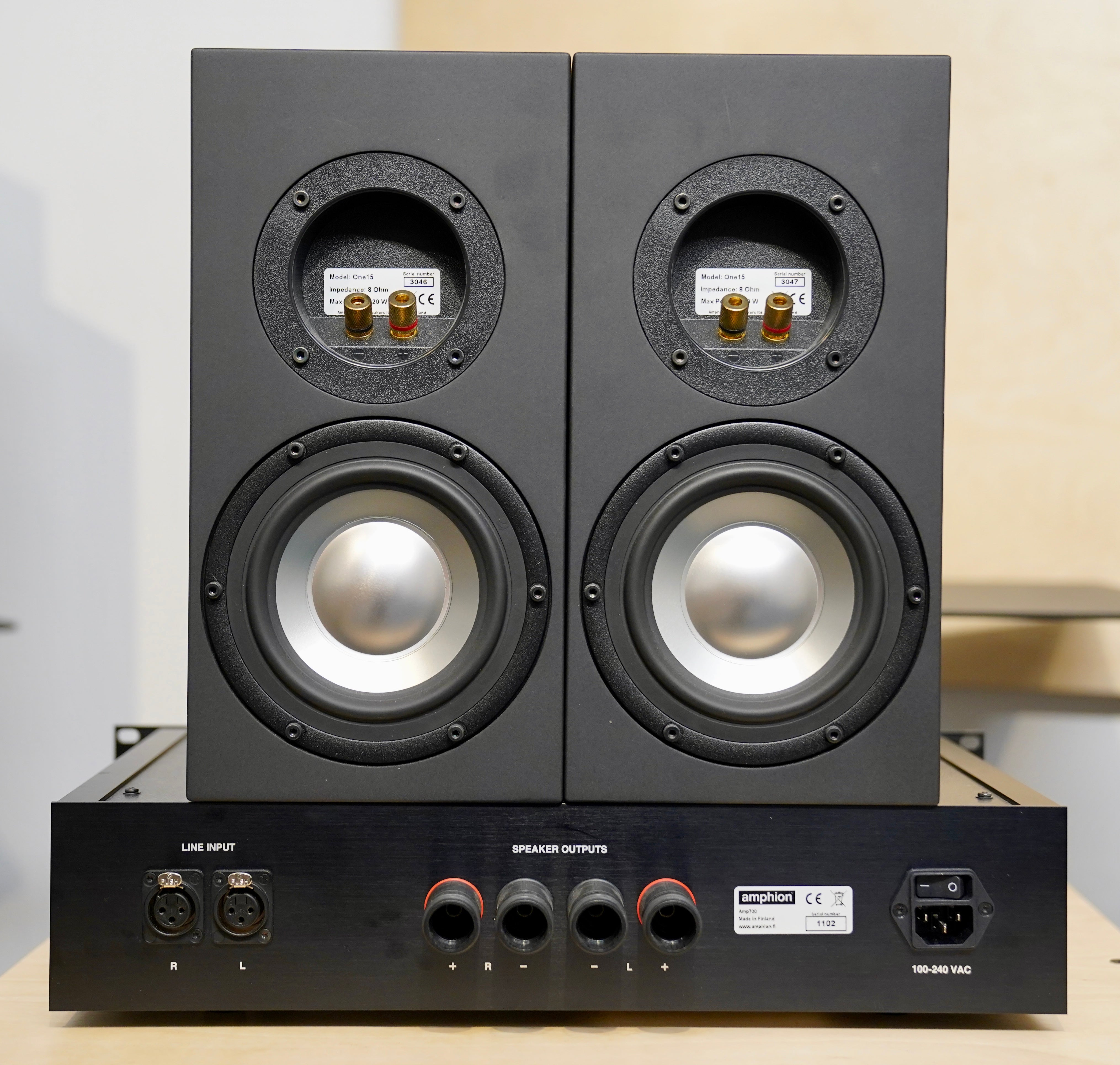 Amphion One15 (Pair) w/ Amp700