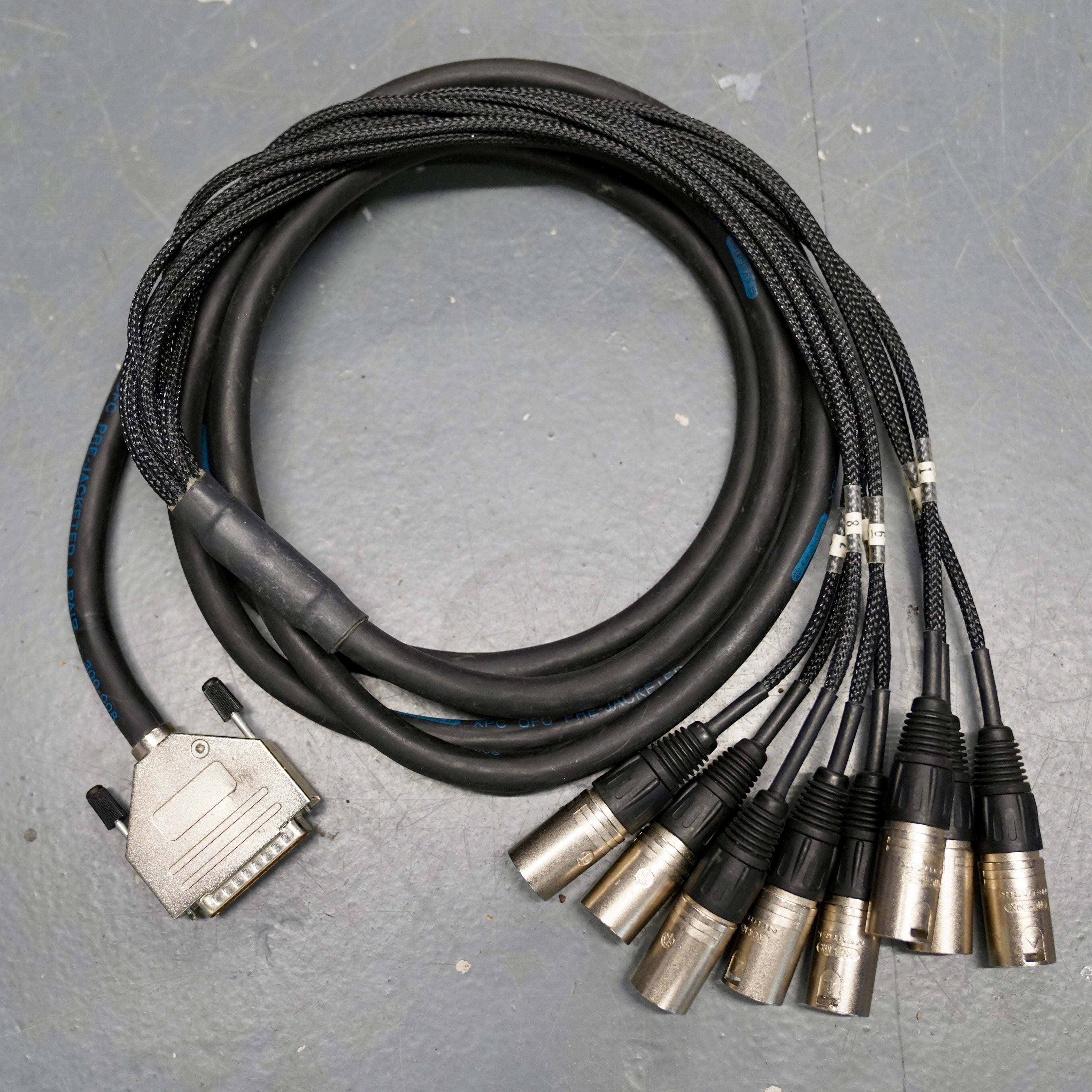 3m Evolution DB25 to Neutrik Male XLR Loom