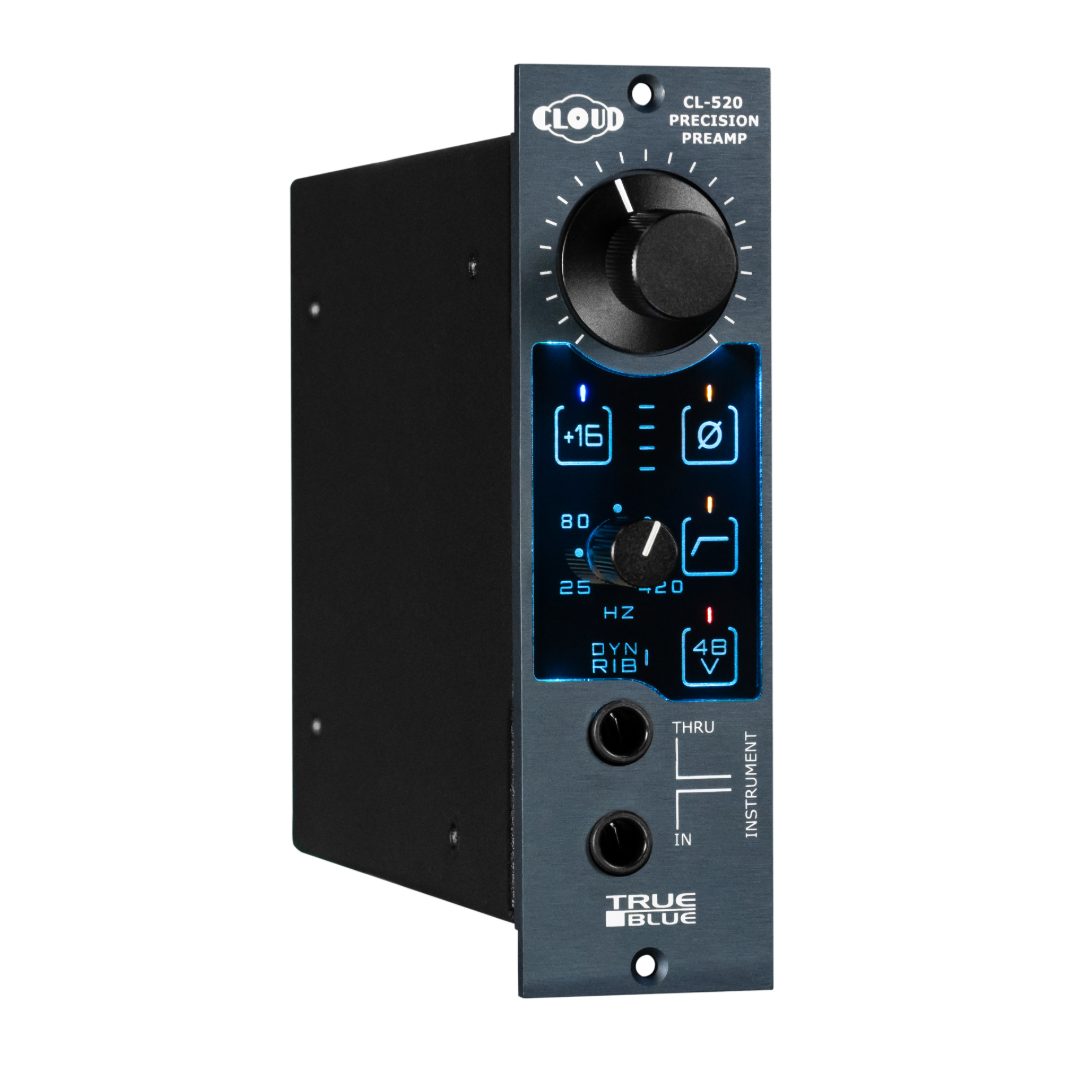 Cloud Microphones TRUE BLUE 520 500 Series Precision Microphone Preamp