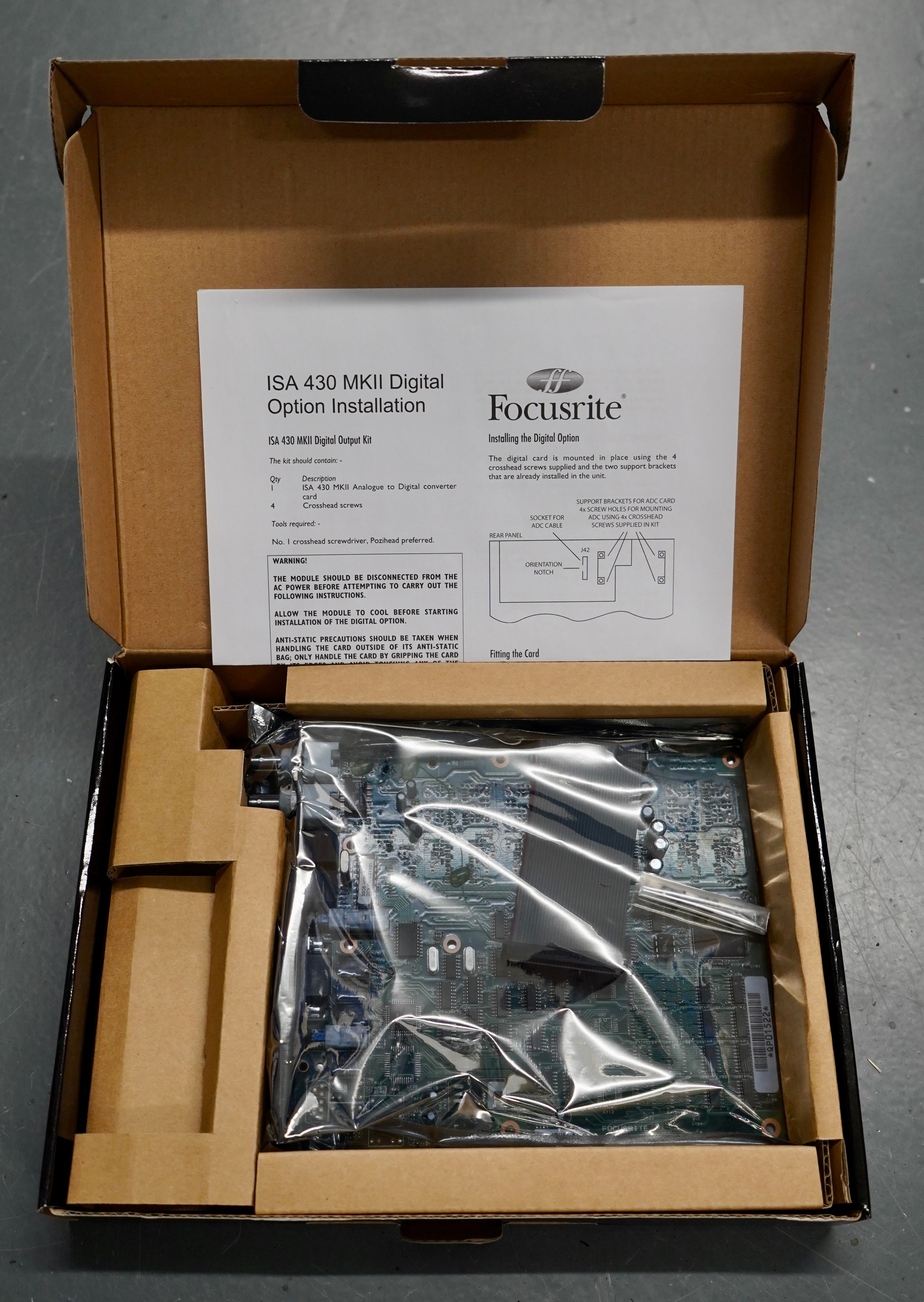 Focusrite ISA 430 MKII Digital Option Card