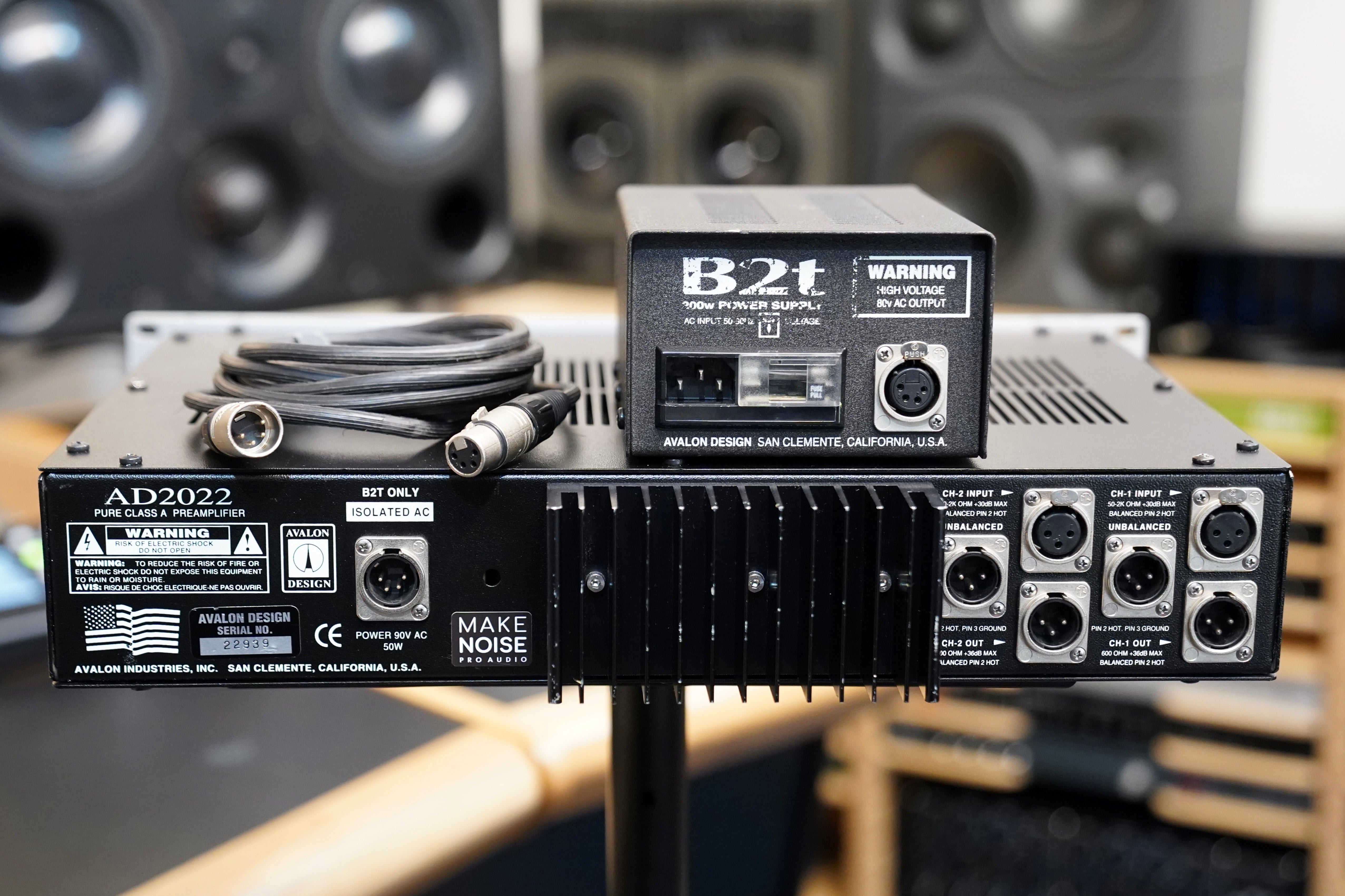 Avalon AD 2022 Dual Channel Microphone Preamp