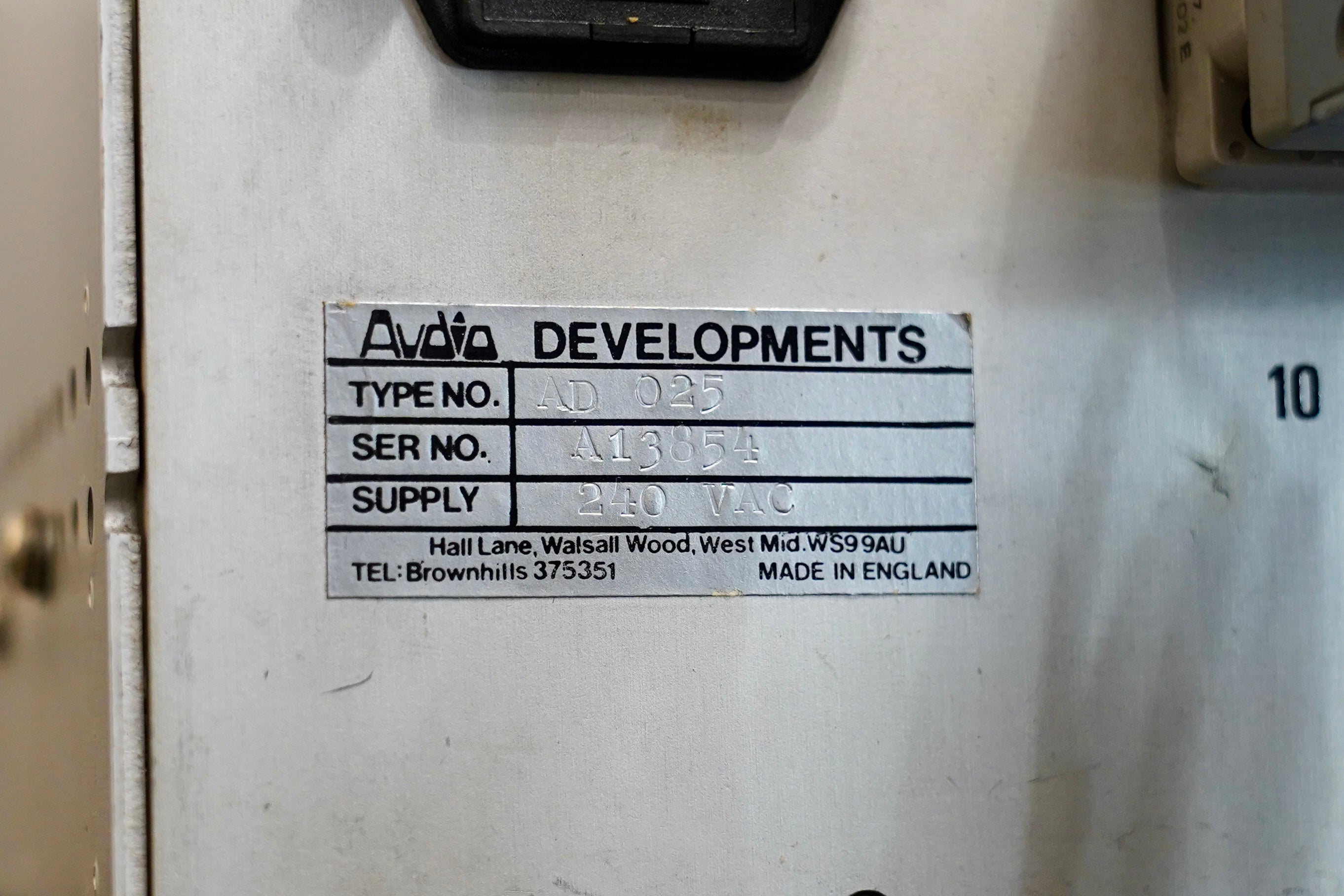 Audio Developments AD 025 Compressor Limiters