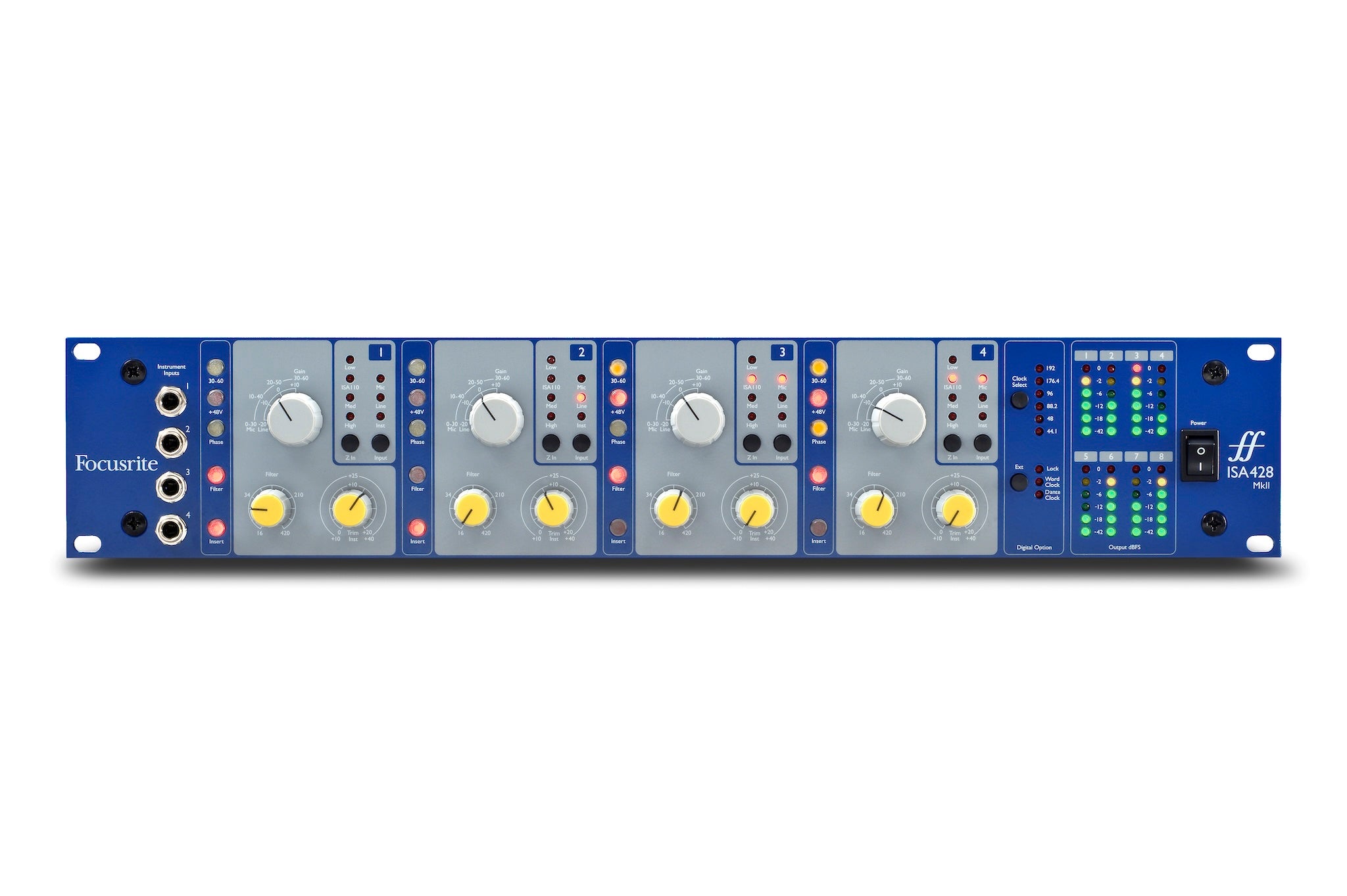 Focusrite ISA428 MkII 4-Channel Microphone Preamplifier