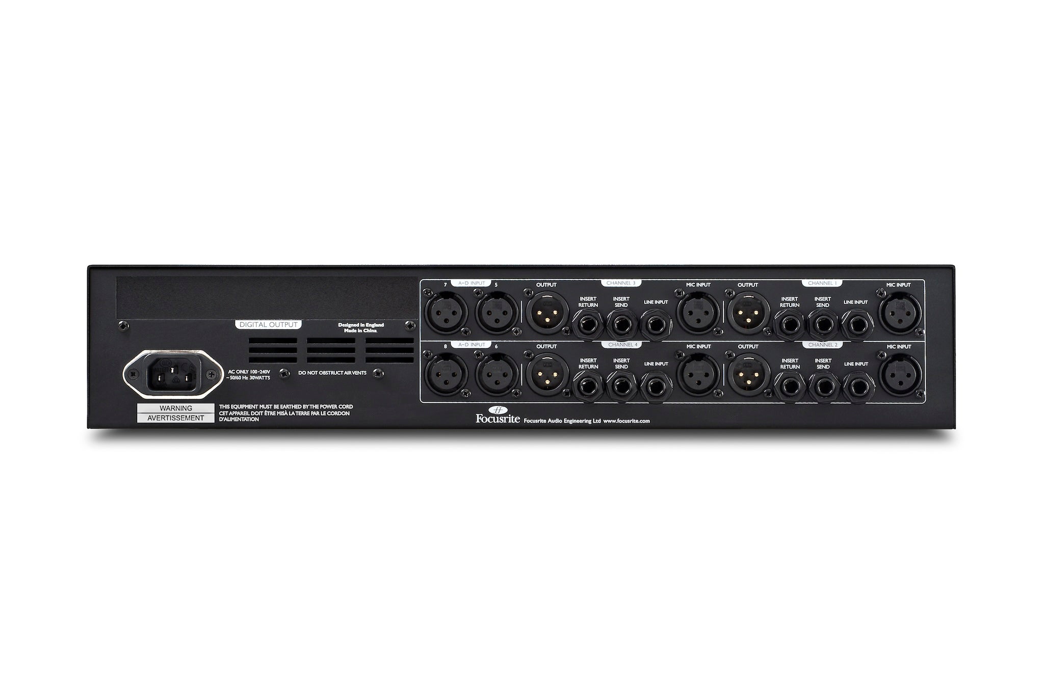 Focusrite ISA428 MkII 4-Channel Microphone Preamplifier