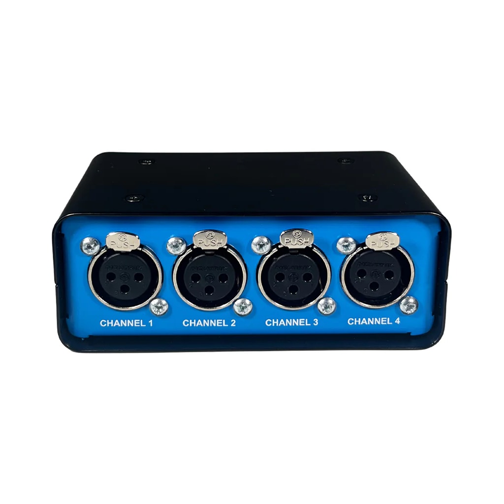 Kelsey 4CAT Balanced Audio 4-Channel Input Box