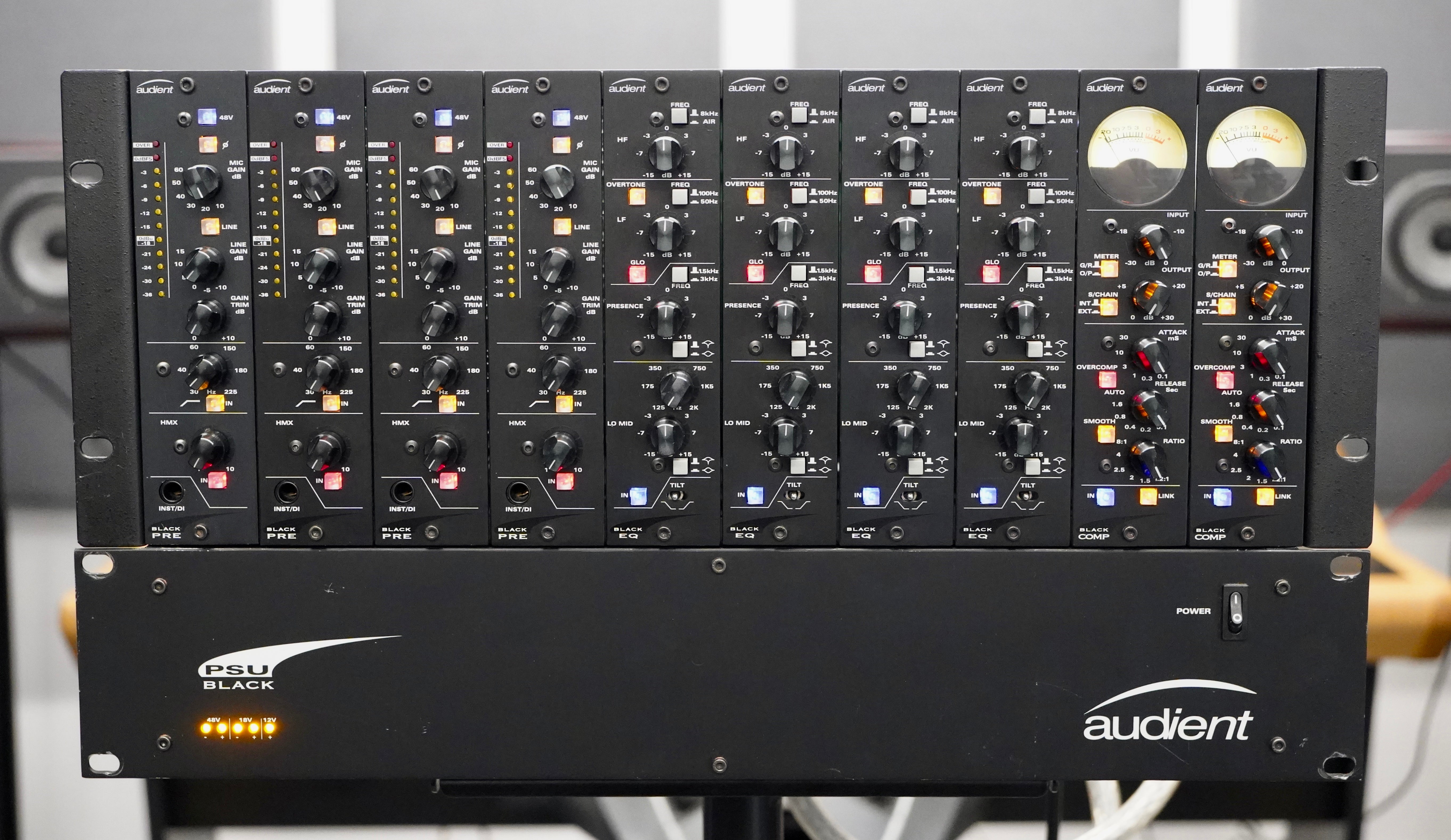 Audient Black Series Rack w/ Modules
