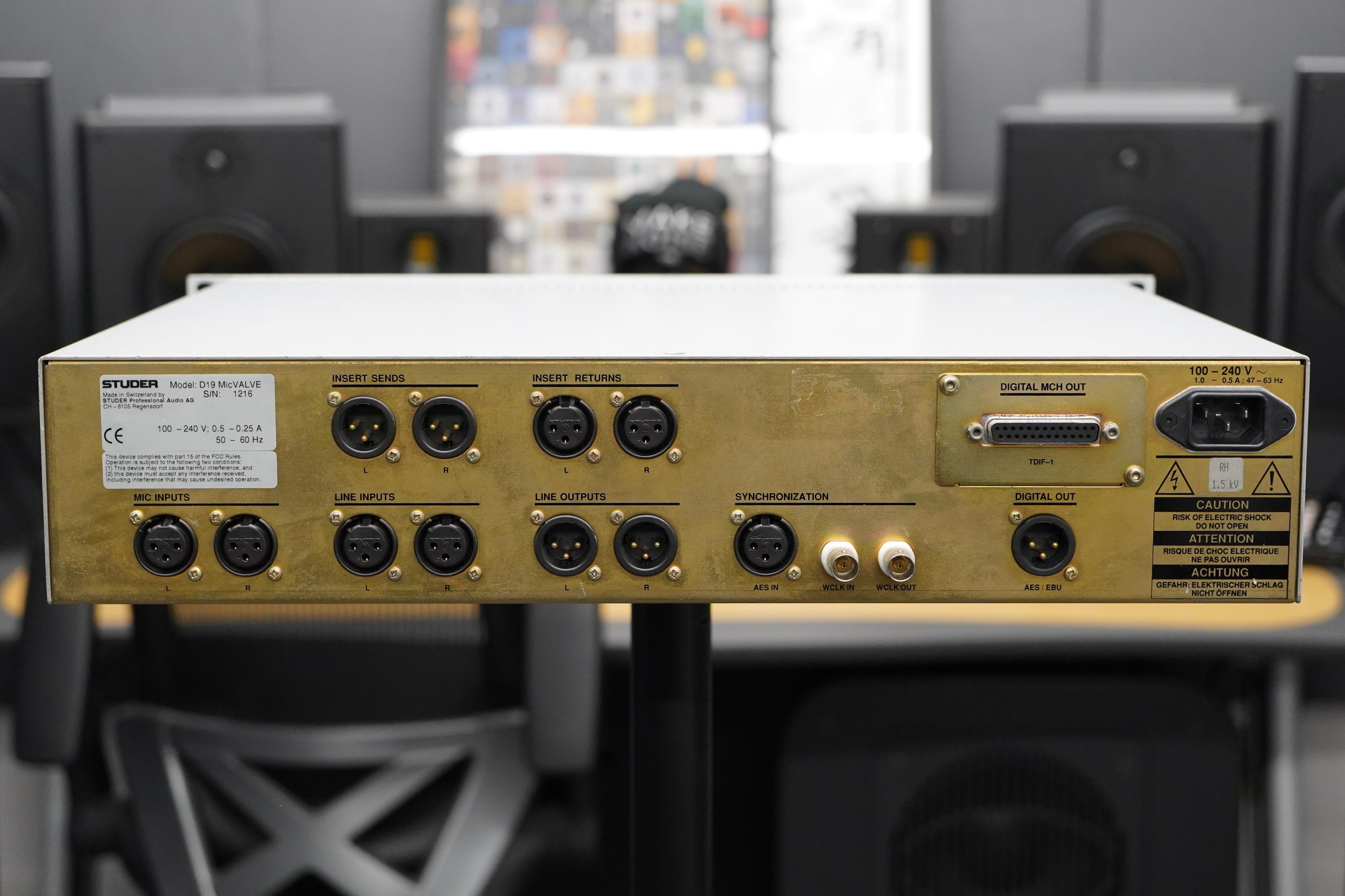 Studer D19 Mic Valve