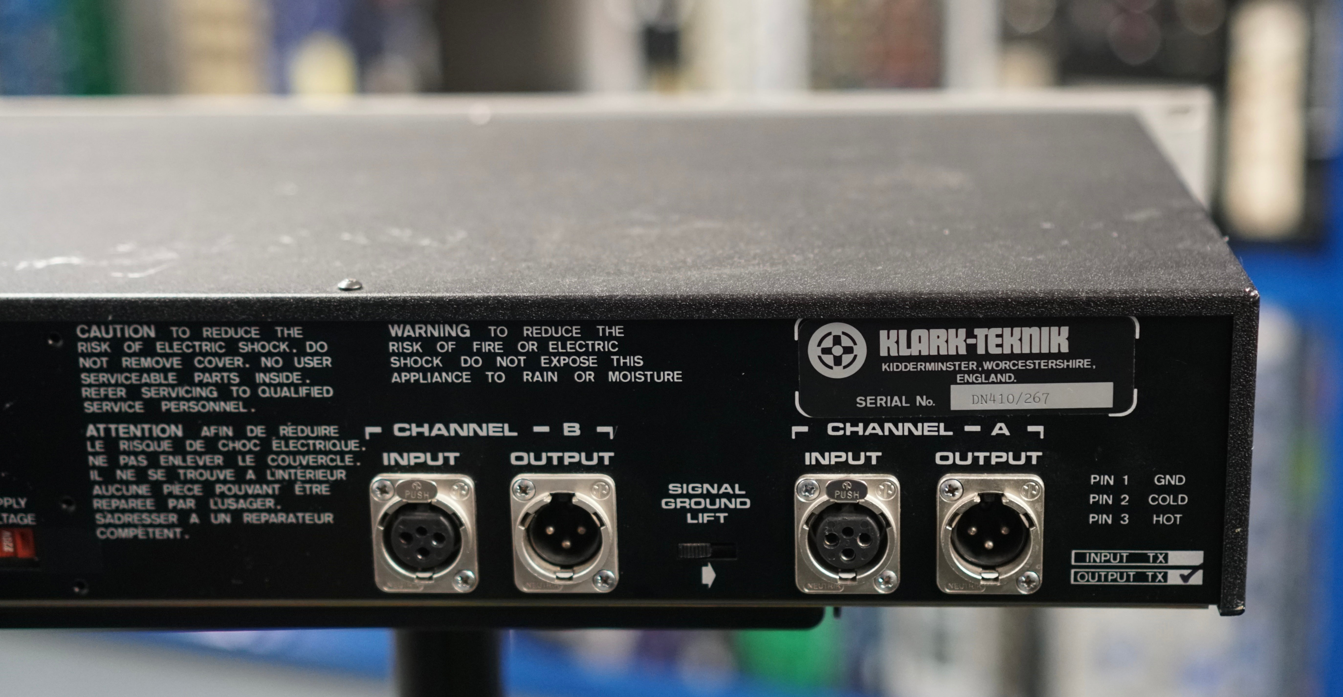 Klark Teknik DN410 Parametric EQ w/ Output Transformers