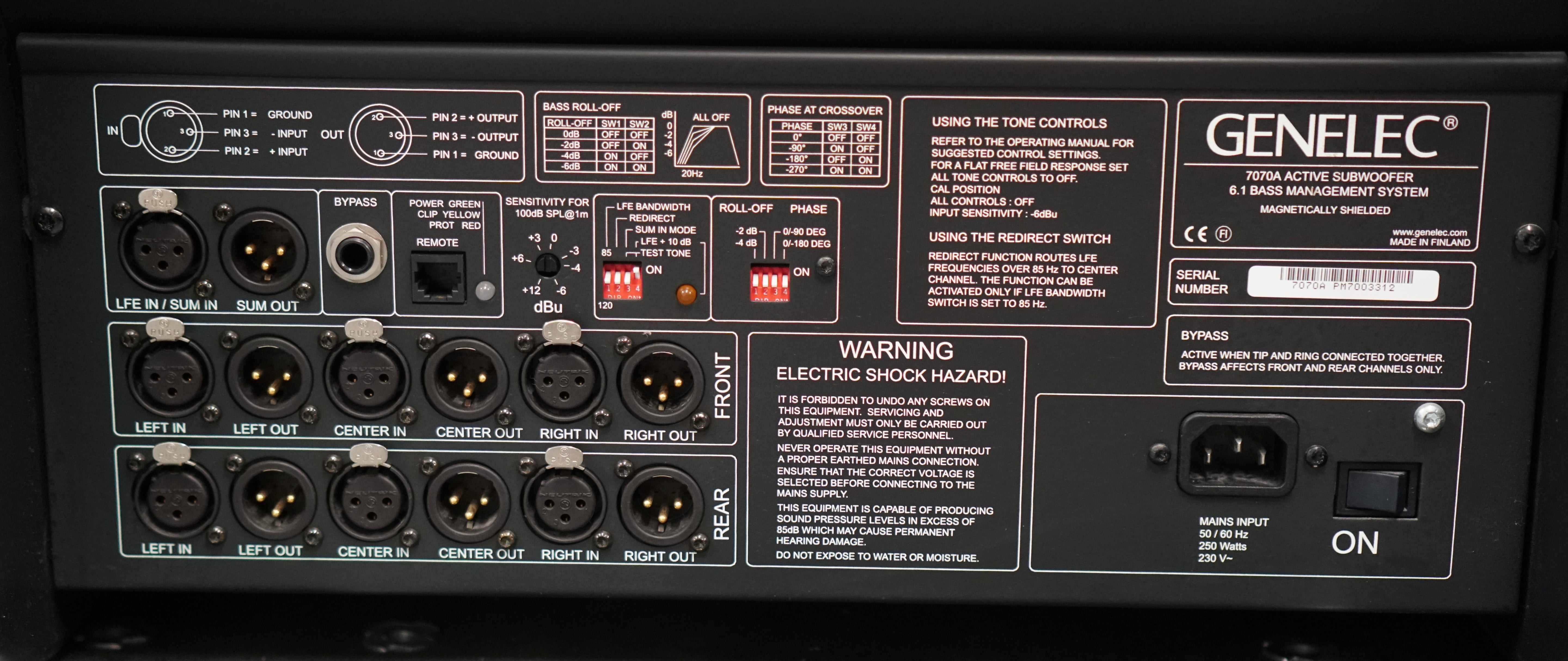 Genelec 7070A Active Subwoofer