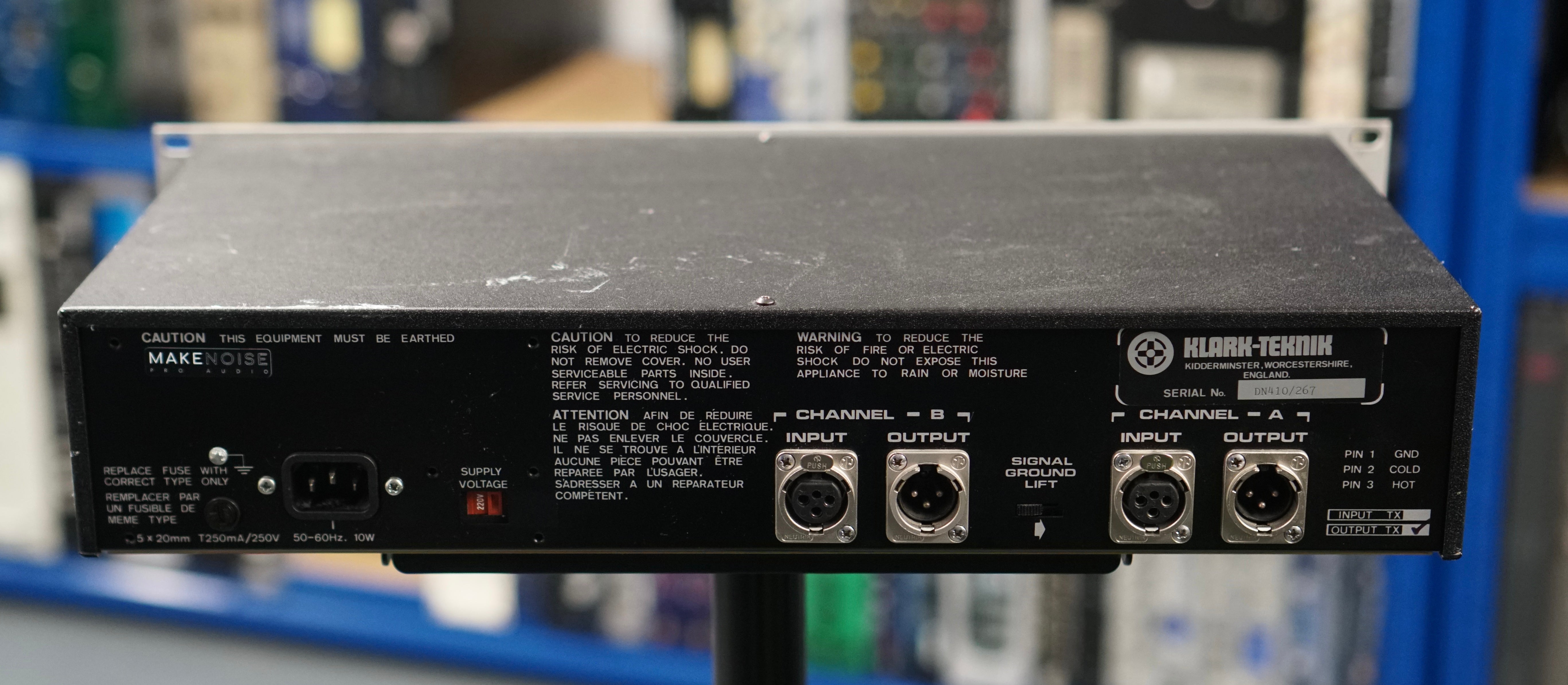 Klark Teknik DN410 Parametric EQ w/ Output Transformers