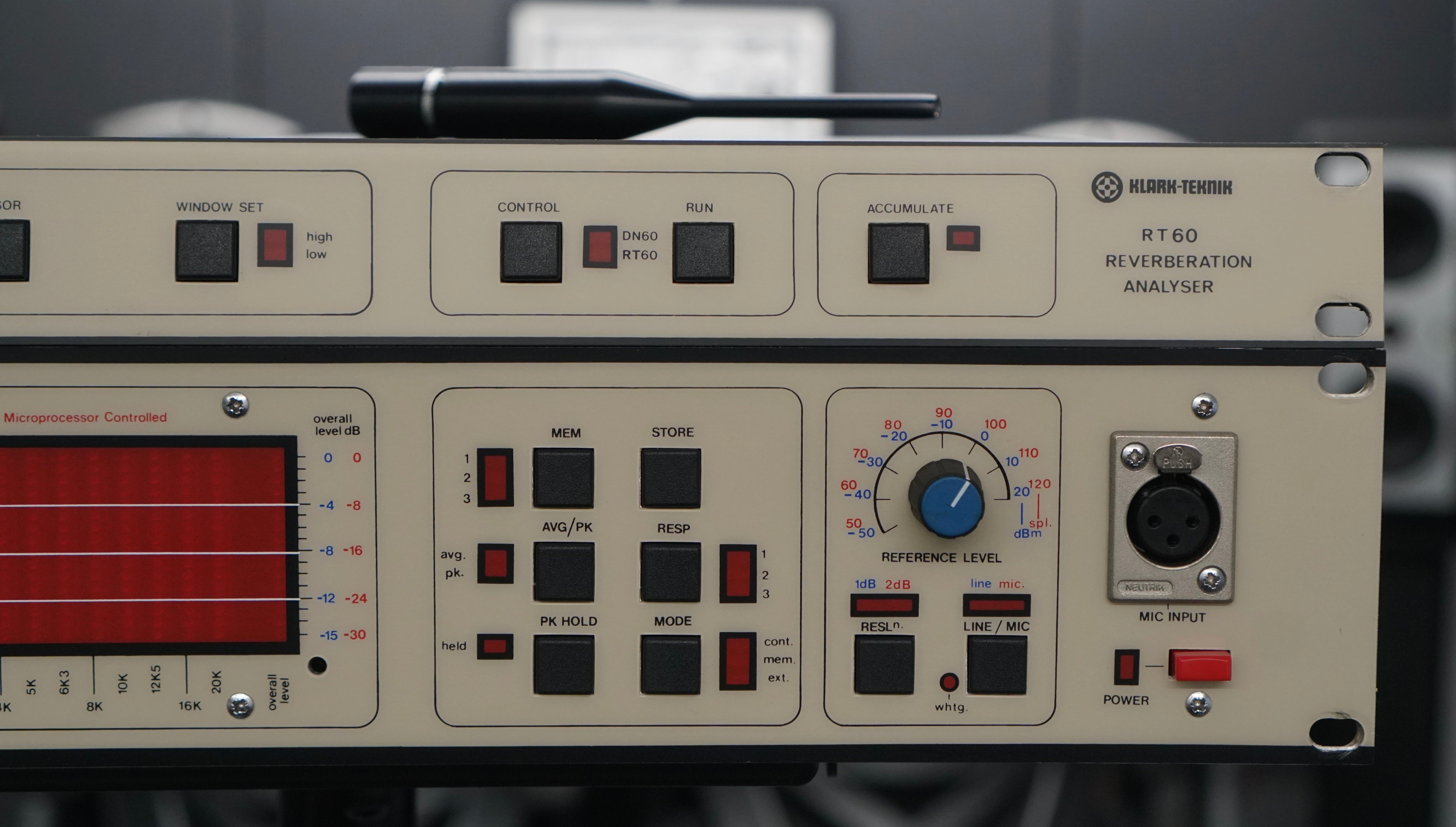 Klark Teknik DN60 Audio Analyser w/ RT60 + 6051 Measurement Mic