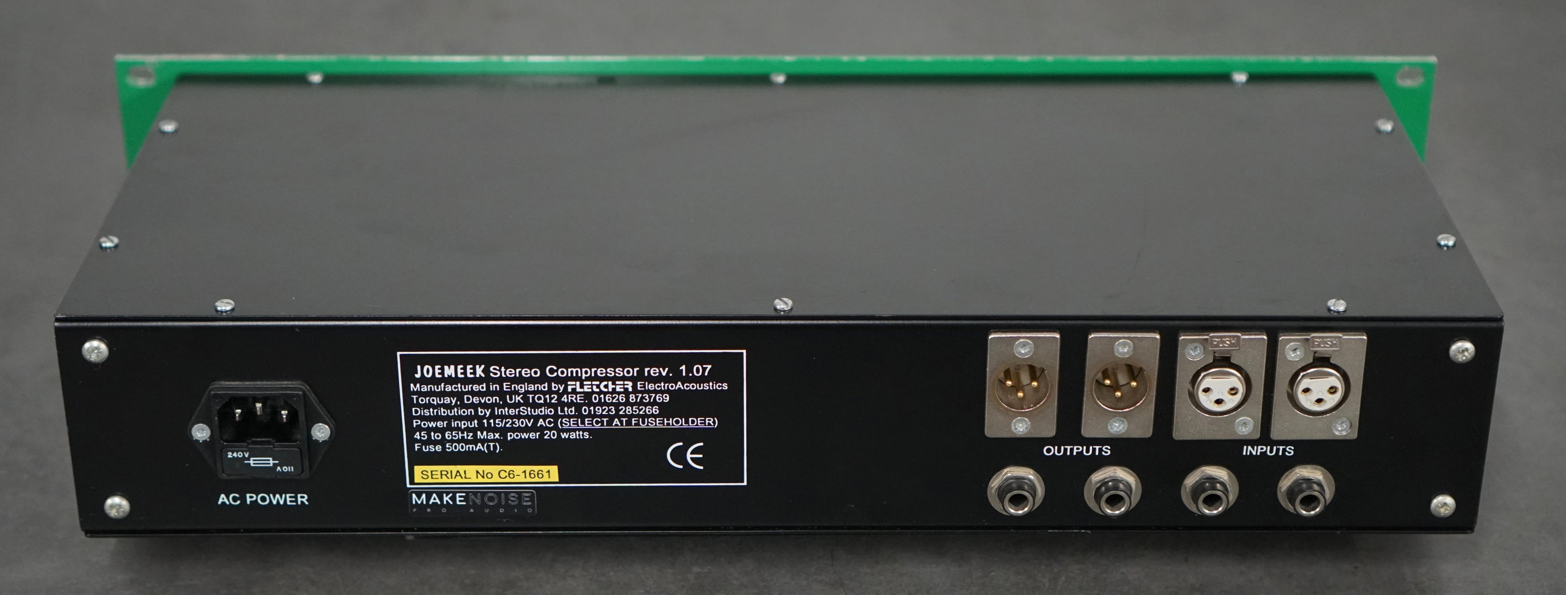 Joe Meek SC2 Stereo Compressor Rev 1.07