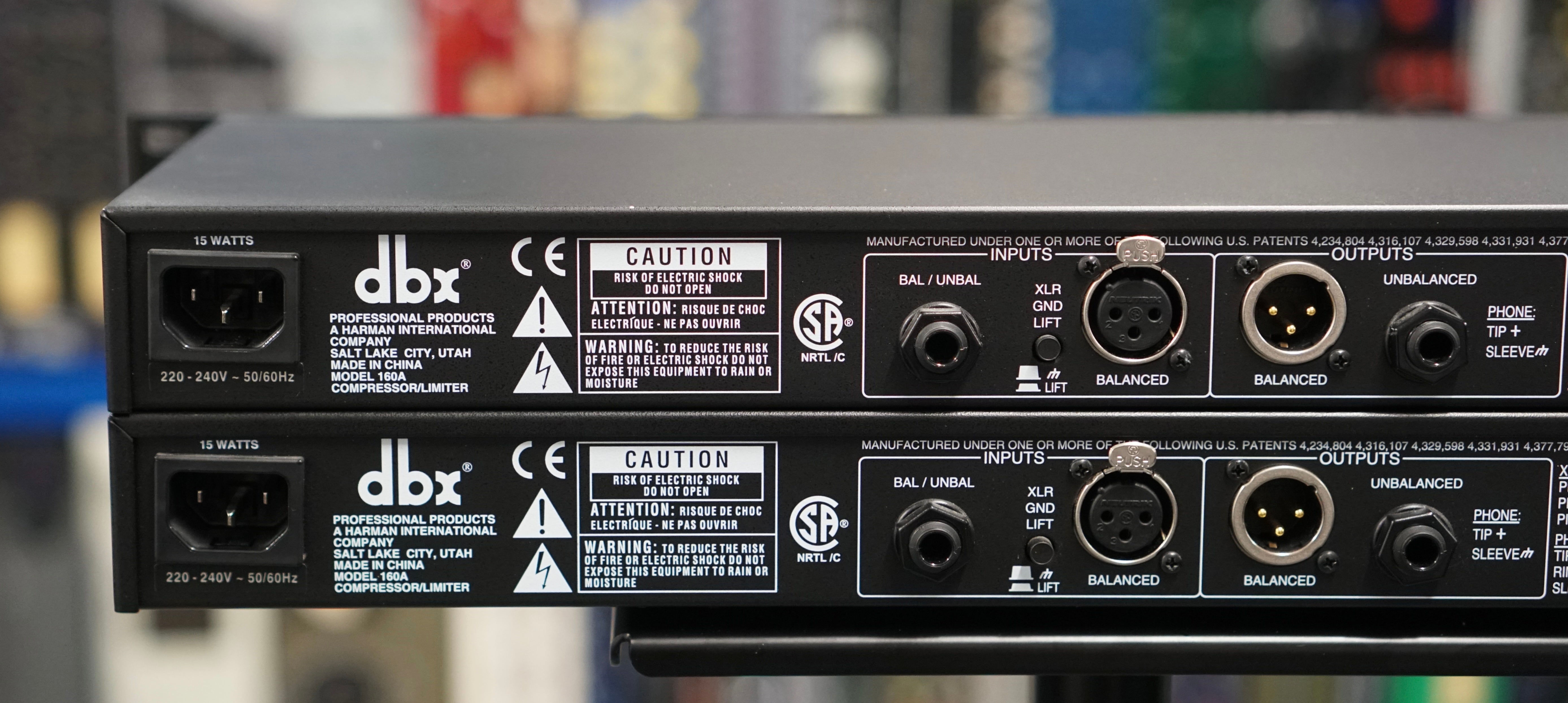 DBX 160A (Consecutive Pair)