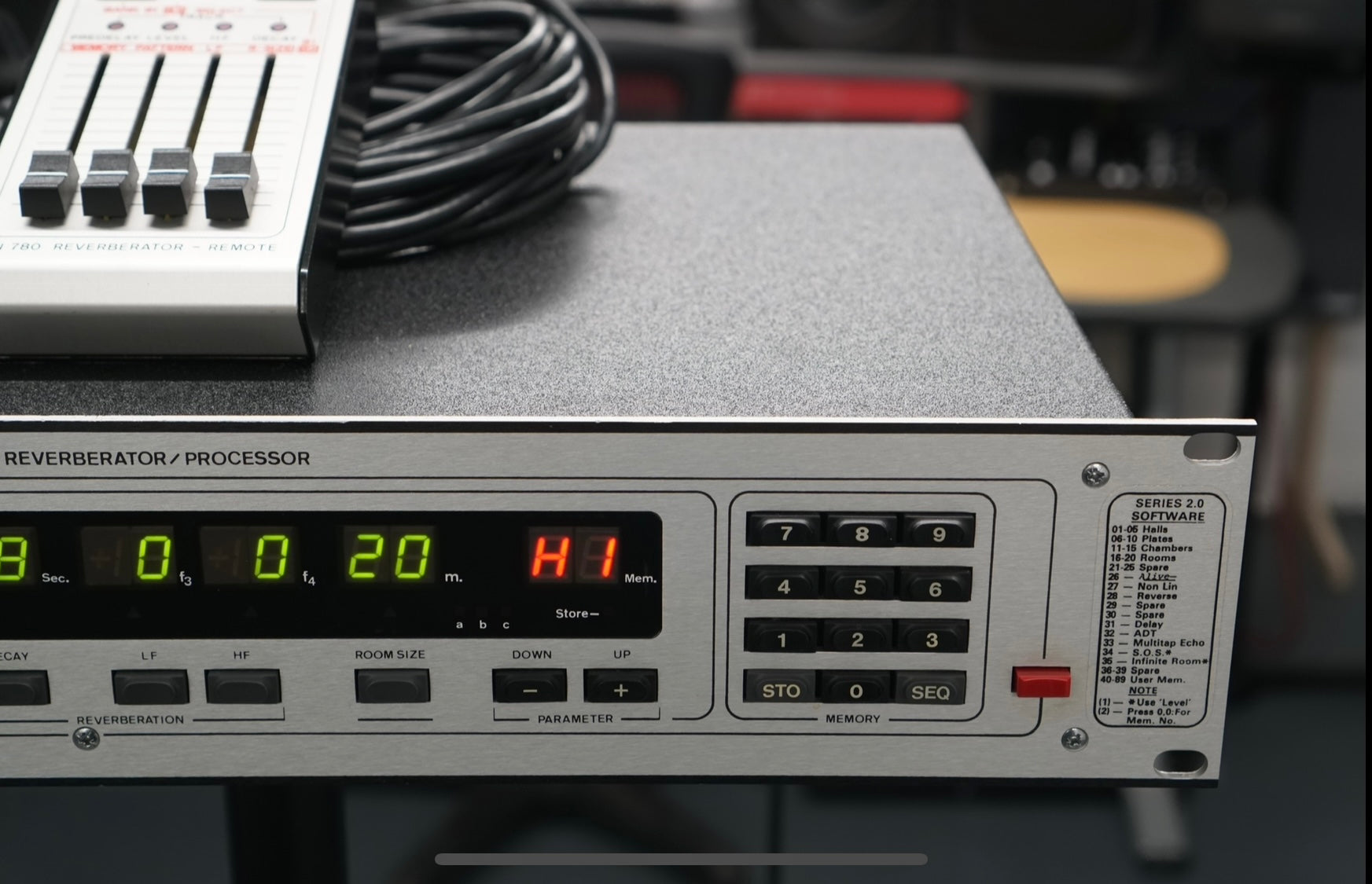 Klark Teknik DN780 Digital Reverberator w/ Remote