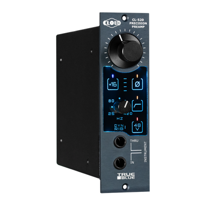 Cloud Microphones TRUE BLUE 520 500 Series Precision Microphone Preamp