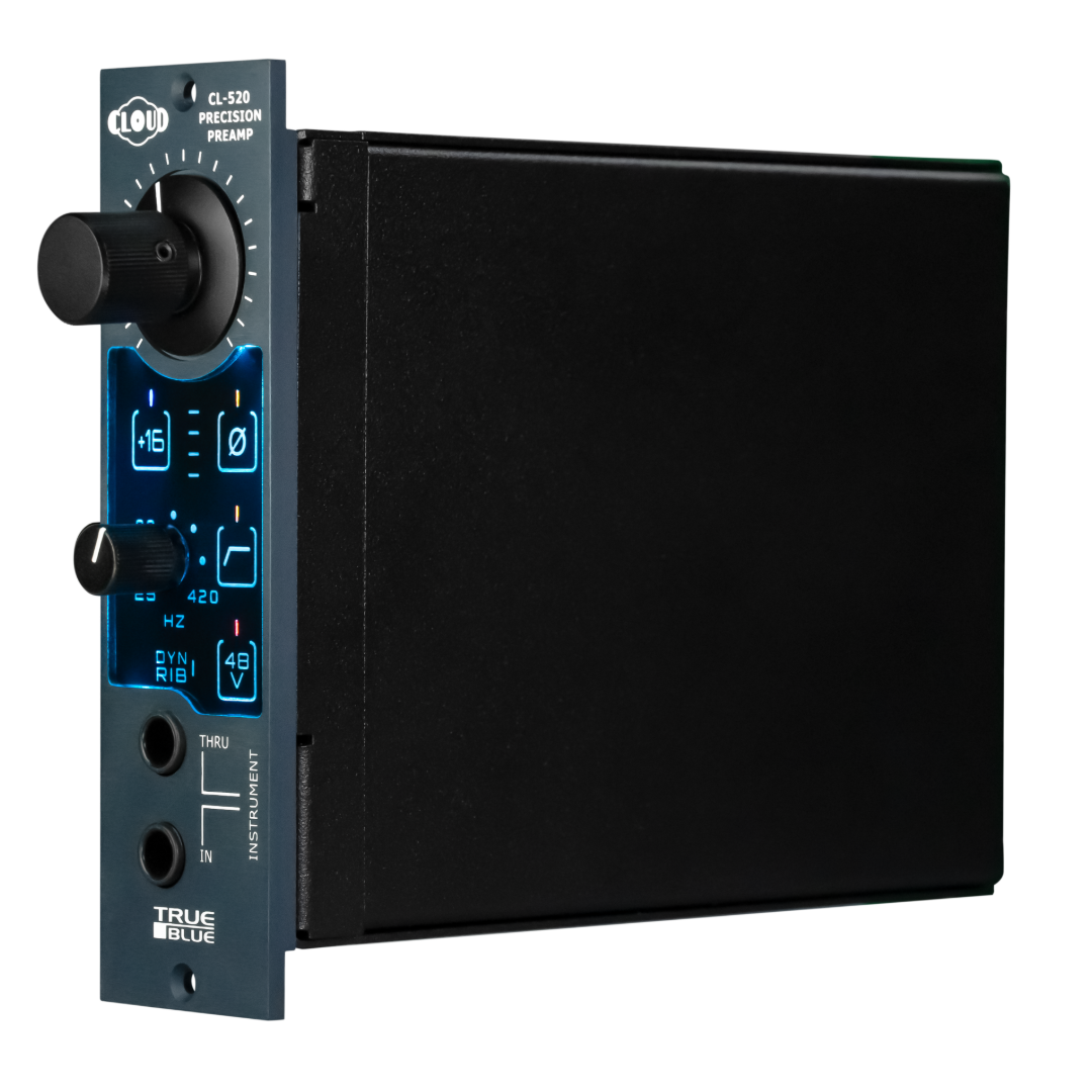 Cloud Microphones TRUE BLUE 520 500 Series Precision Microphone Preamp