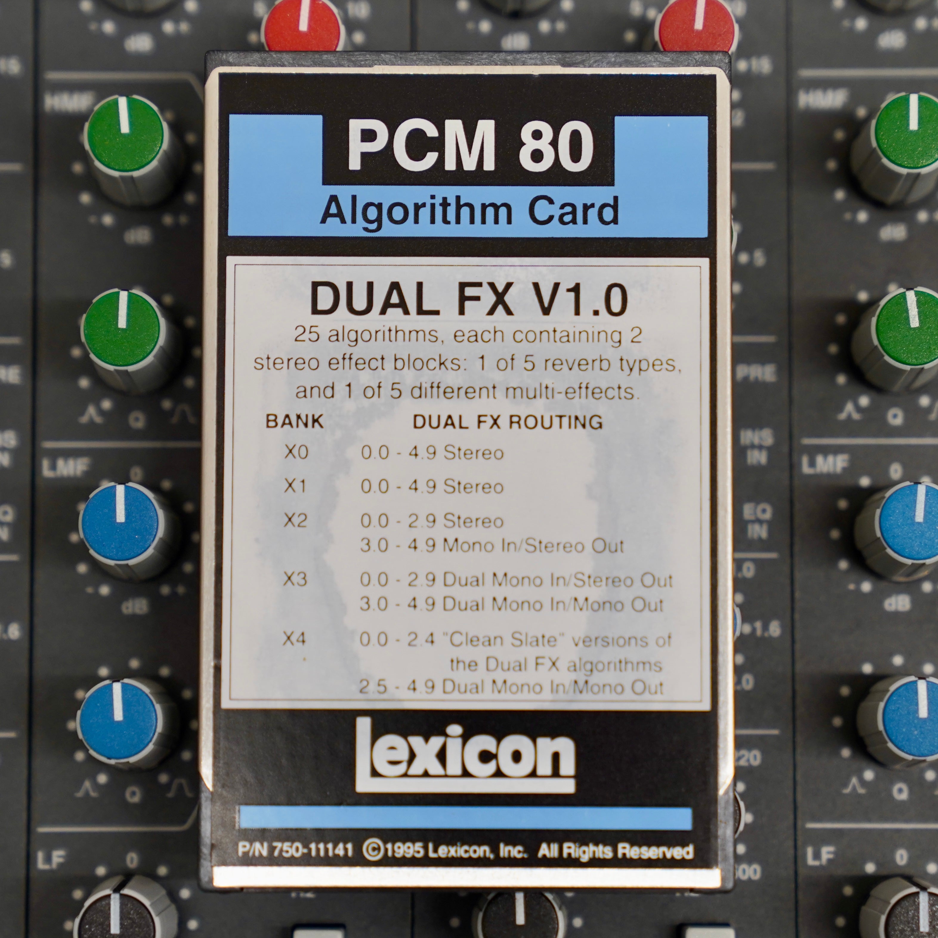 Lexicon PCM 80 Dual FX V1.0 Algorithm Card – Make Noise Pro Audio