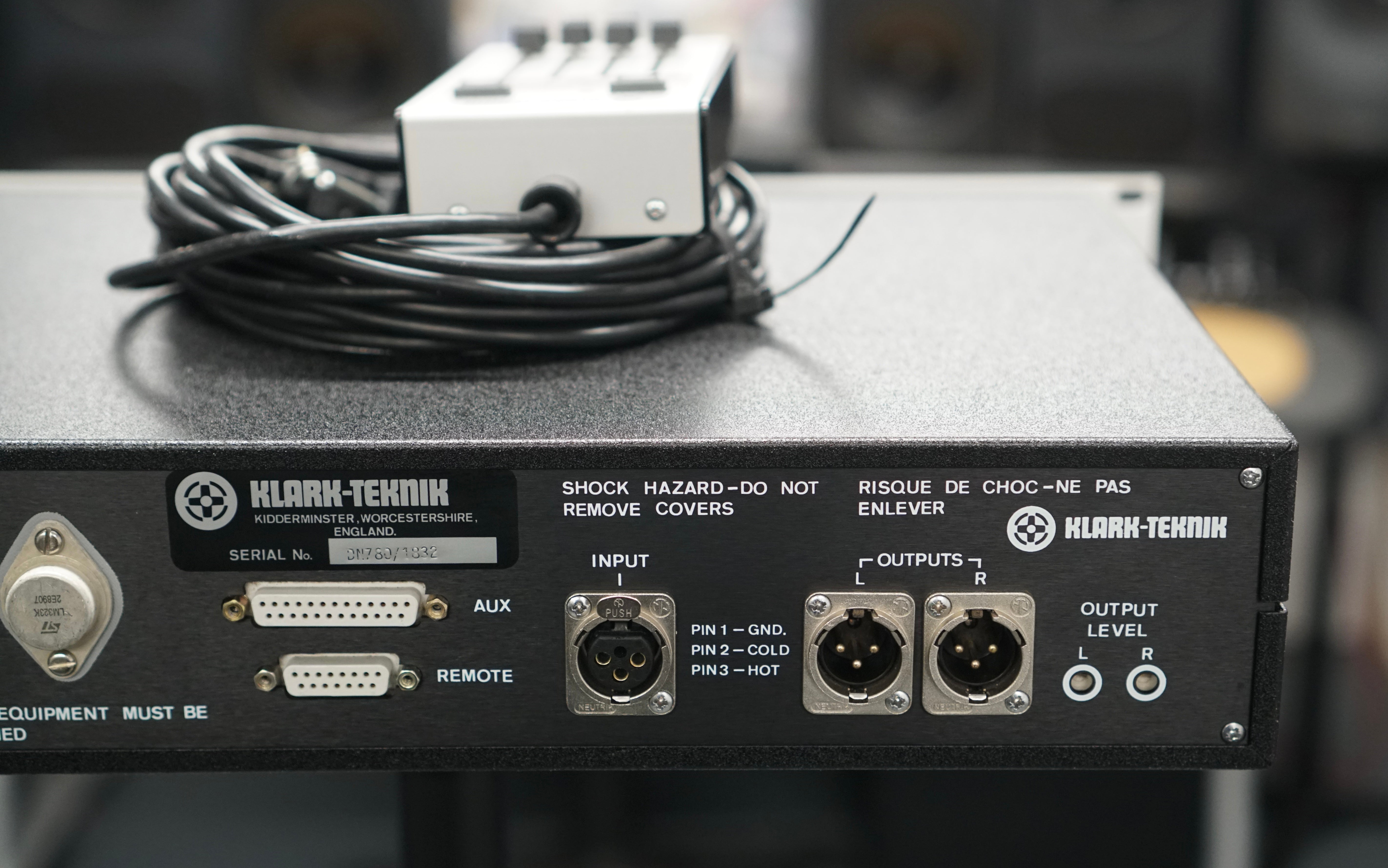 Klark Teknik DN780 Digital Reverberator w/ Remote