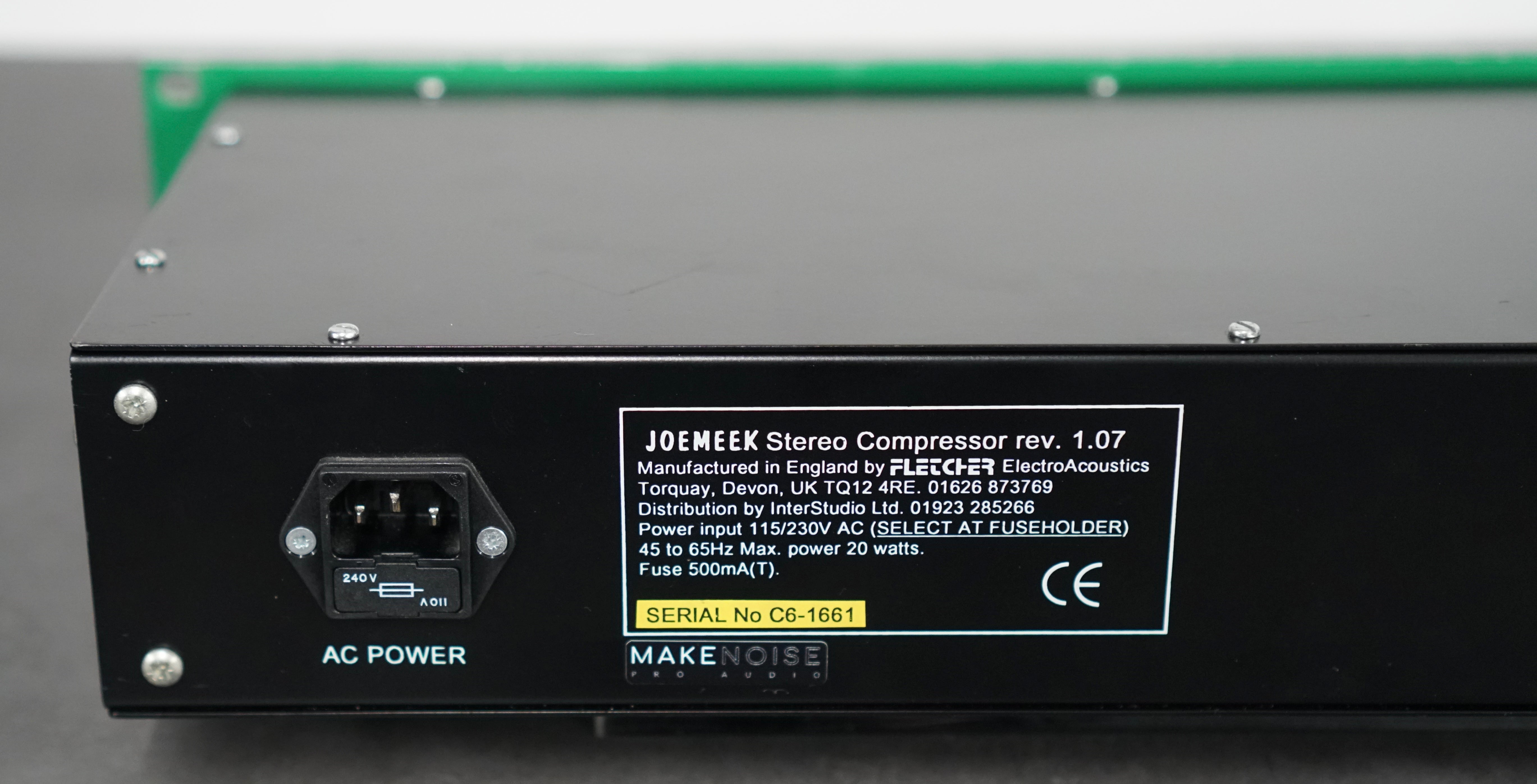 Joe Meek SC2 Stereo Compressor Rev 1.07