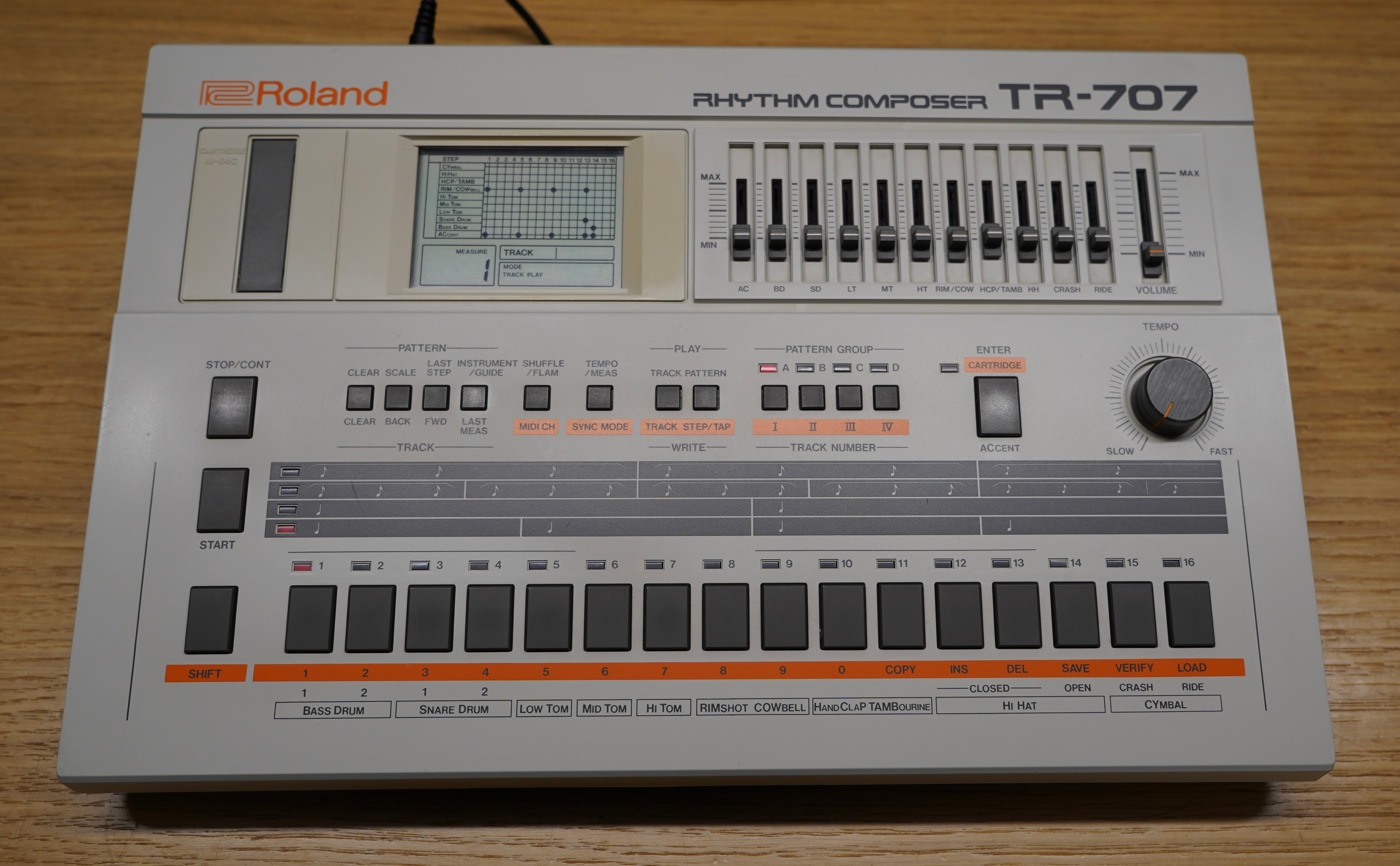 Roland TR-707 Rhythm Composer w/ HKA ROM Expansion