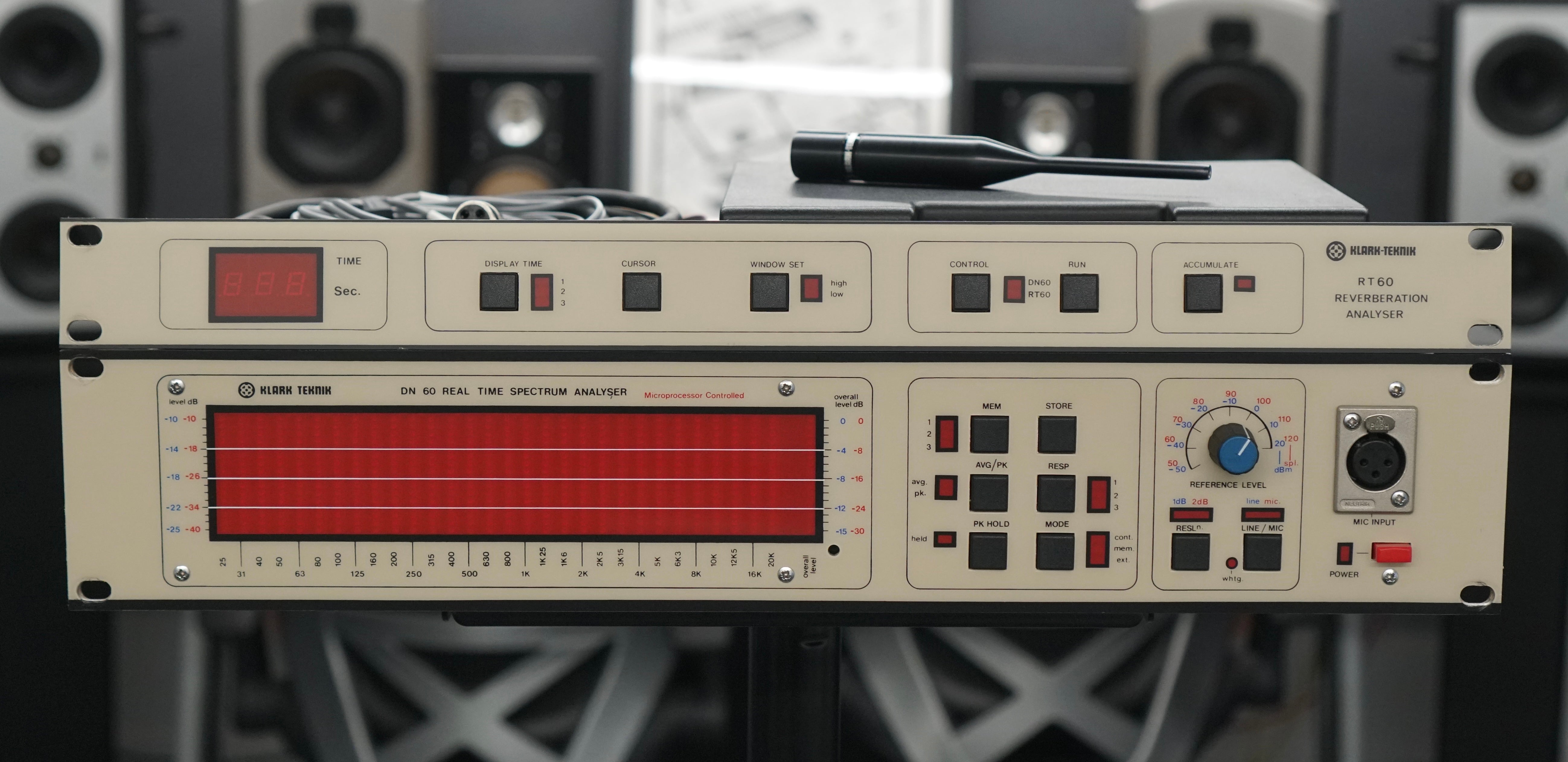 Klark Teknik DN60 Audio Analyser w/ RT60 + 6051 Measurement Mic