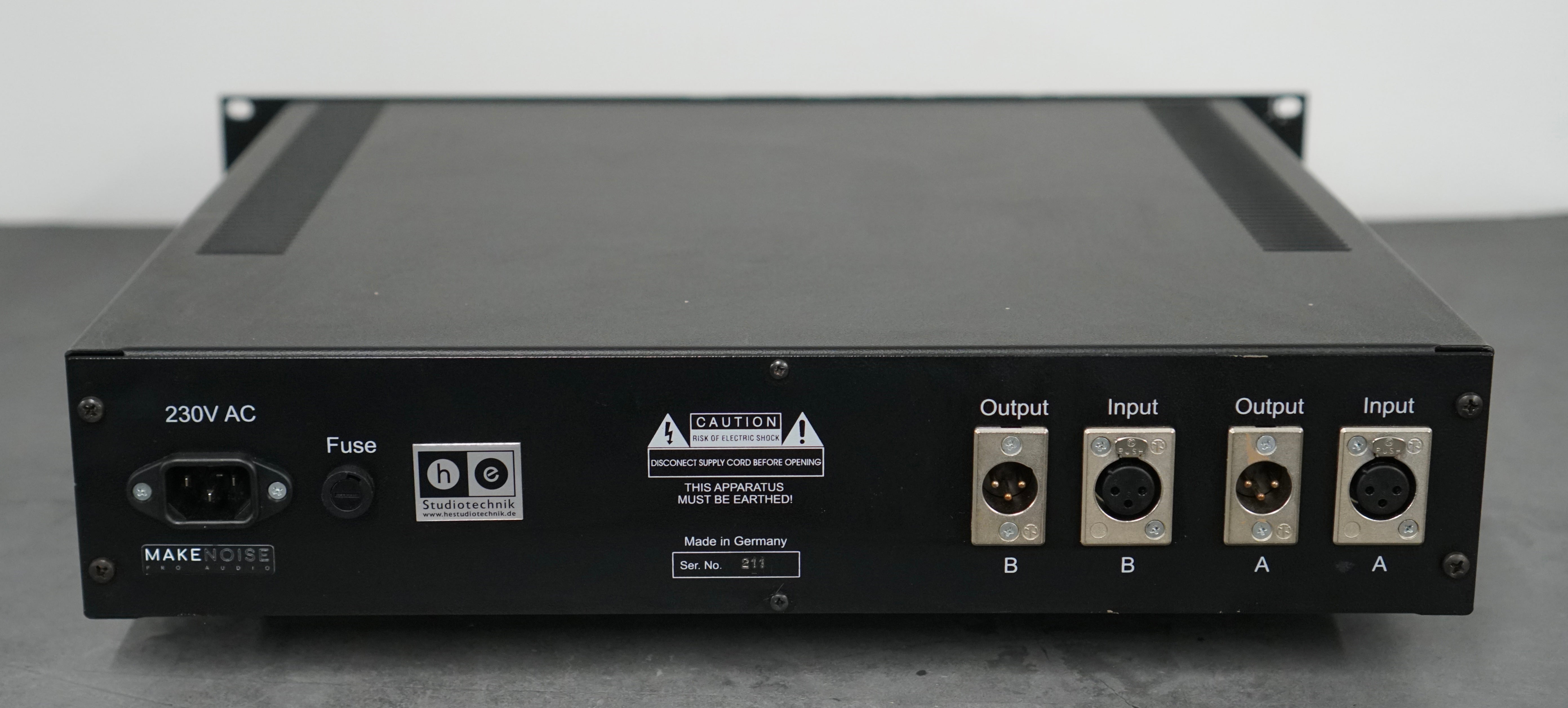 Siemens / Telefunken V78 Tube Preamp Racked Pair