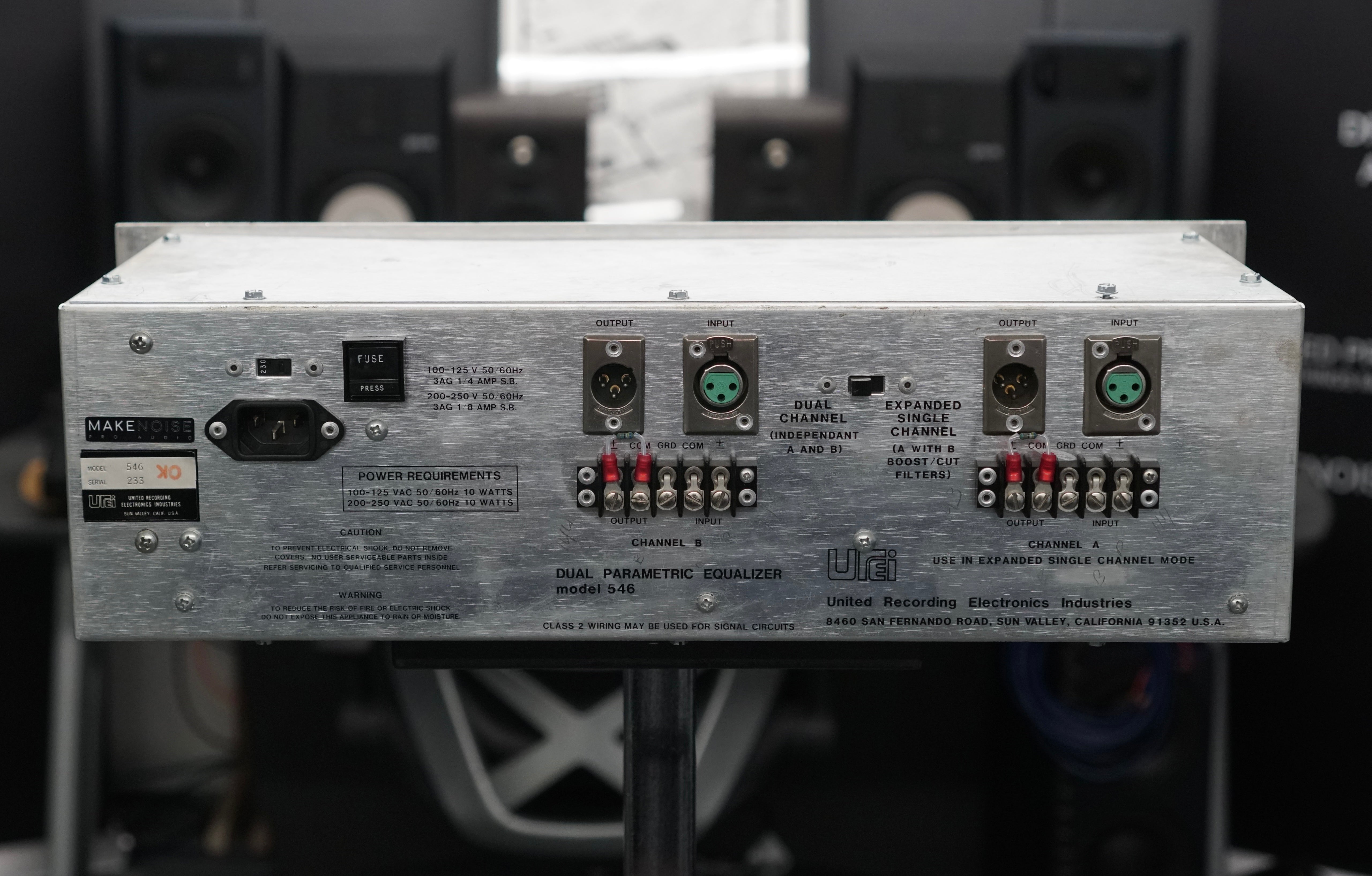 Urei 546 Parametric Equalizer – Make Noise Pro Audio