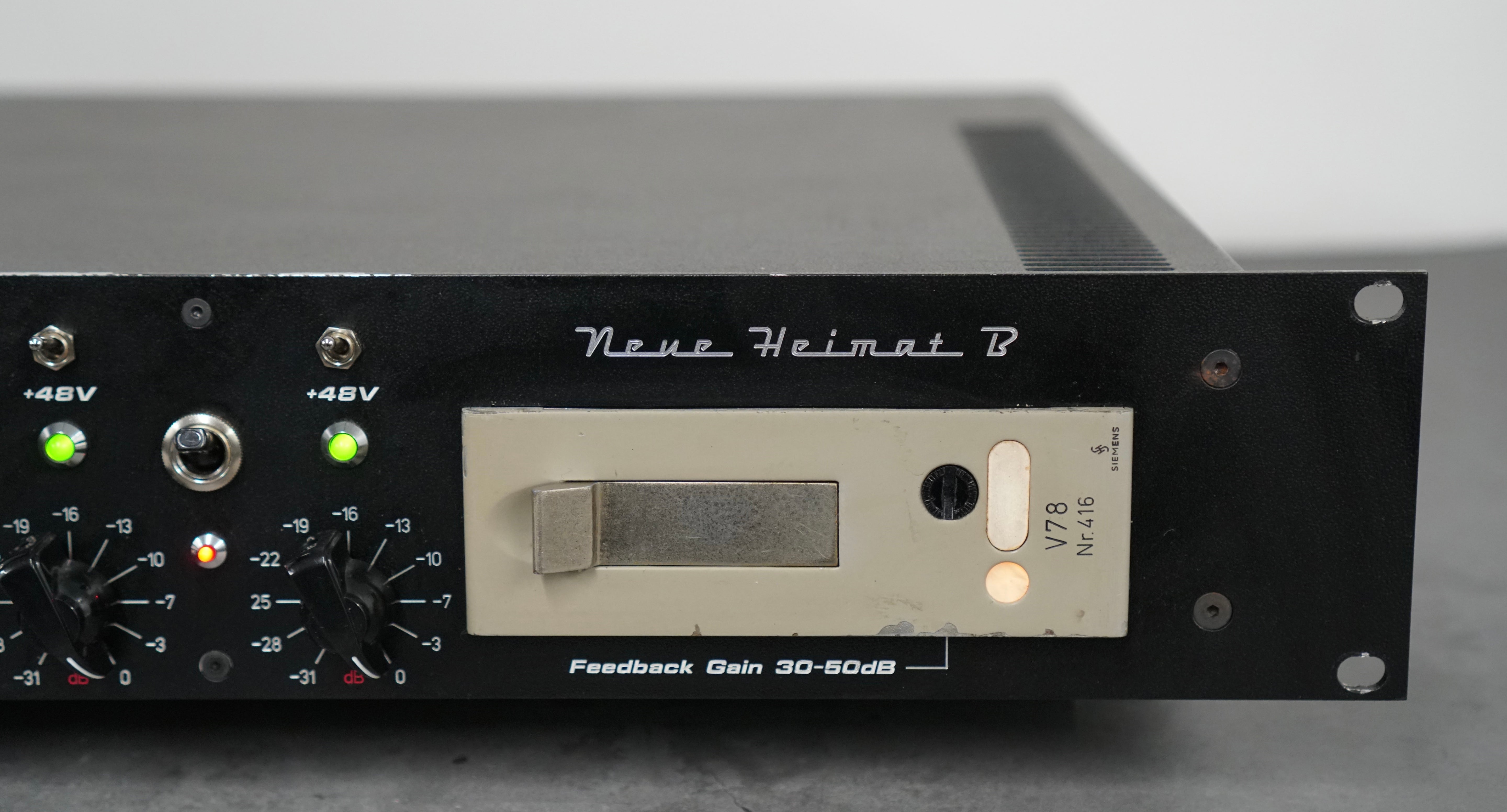 Siemens / Telefunken V78 Tube Preamp Racked Pair