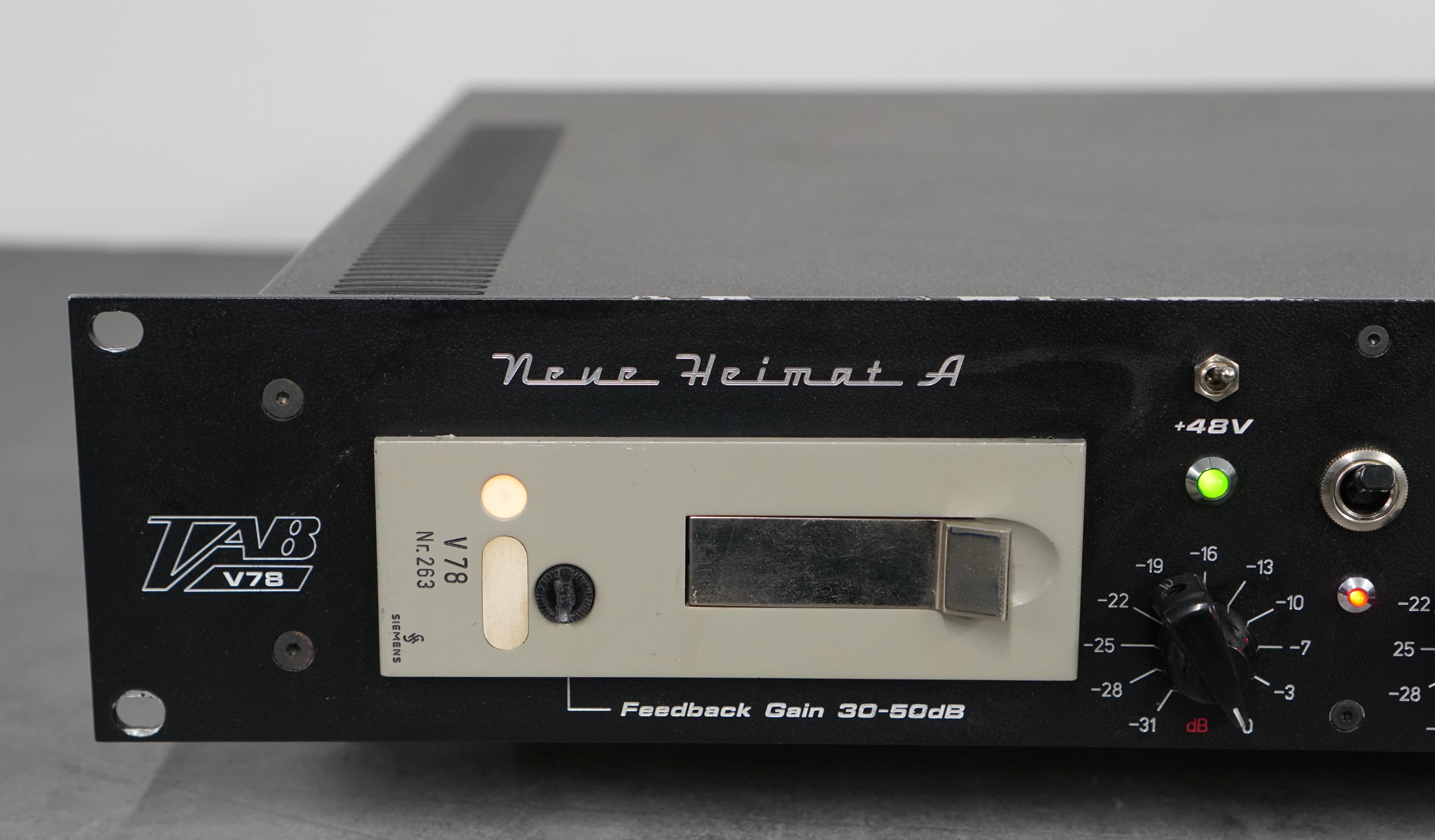 Siemens / Telefunken V78 Tube Preamp Racked Pair