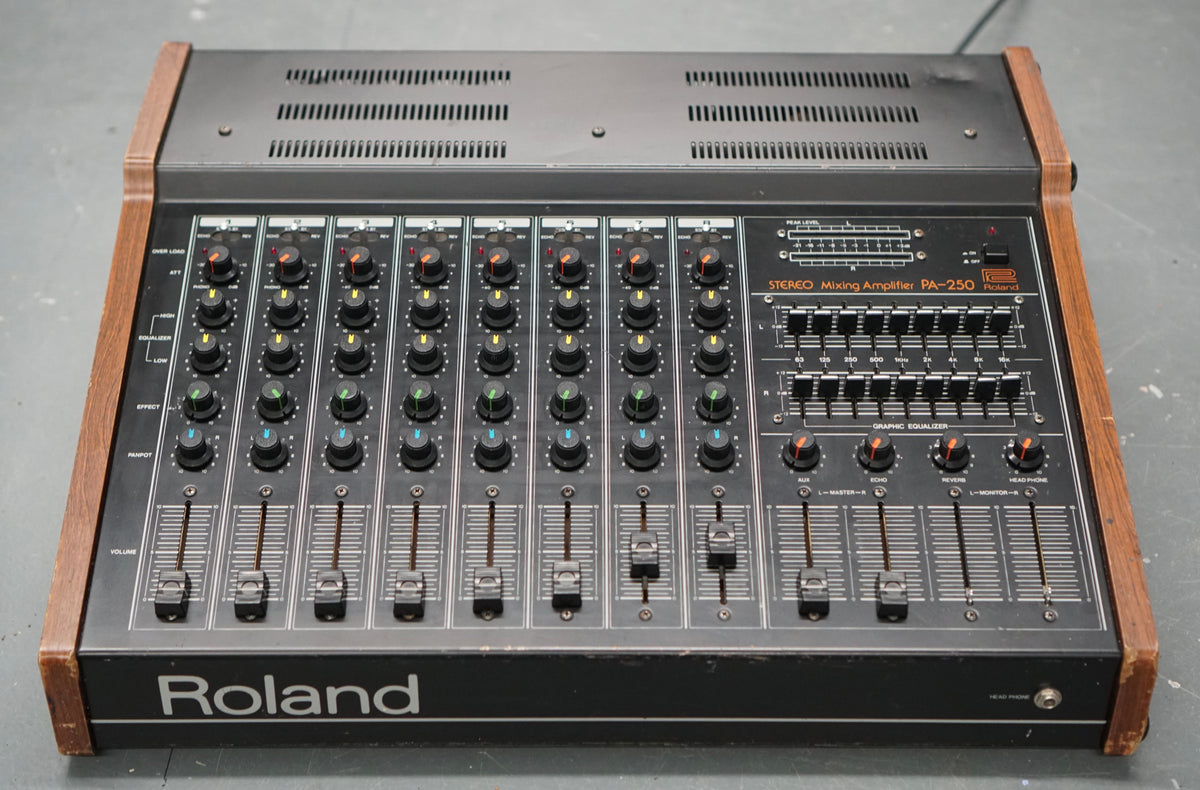 Roland PA-250 Stereo Mixing Amplifier – Make Noise Pro Audio