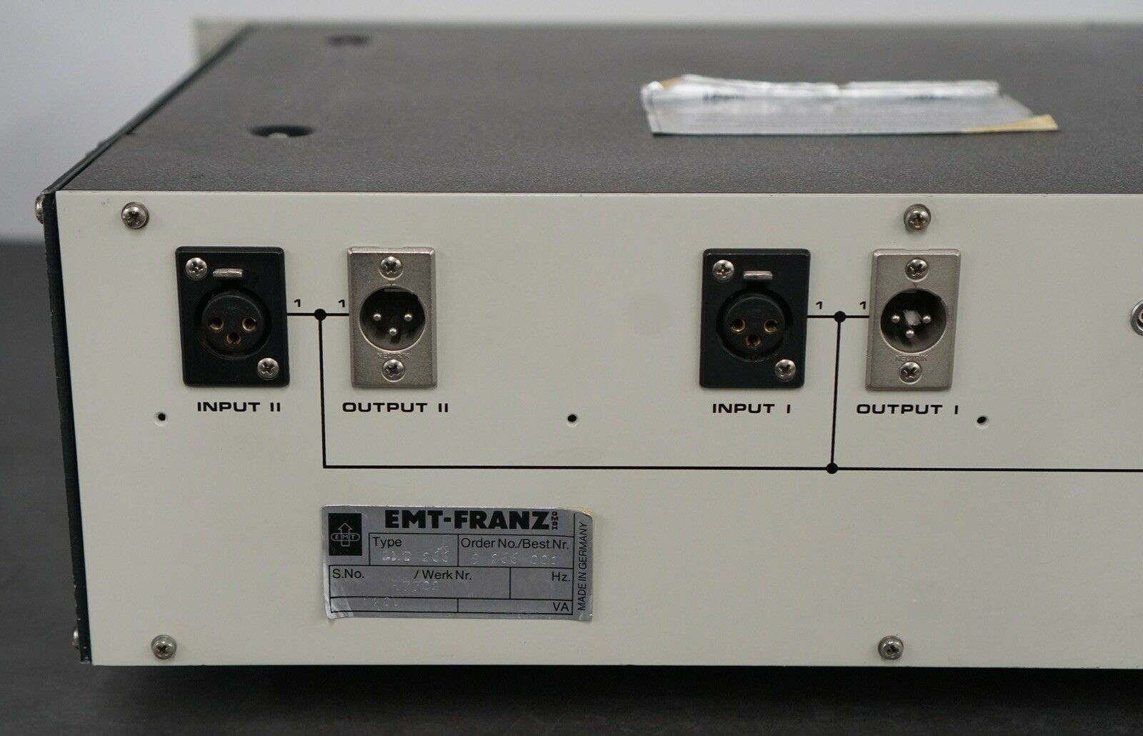 EMT 266 Stereo Transient Limiter